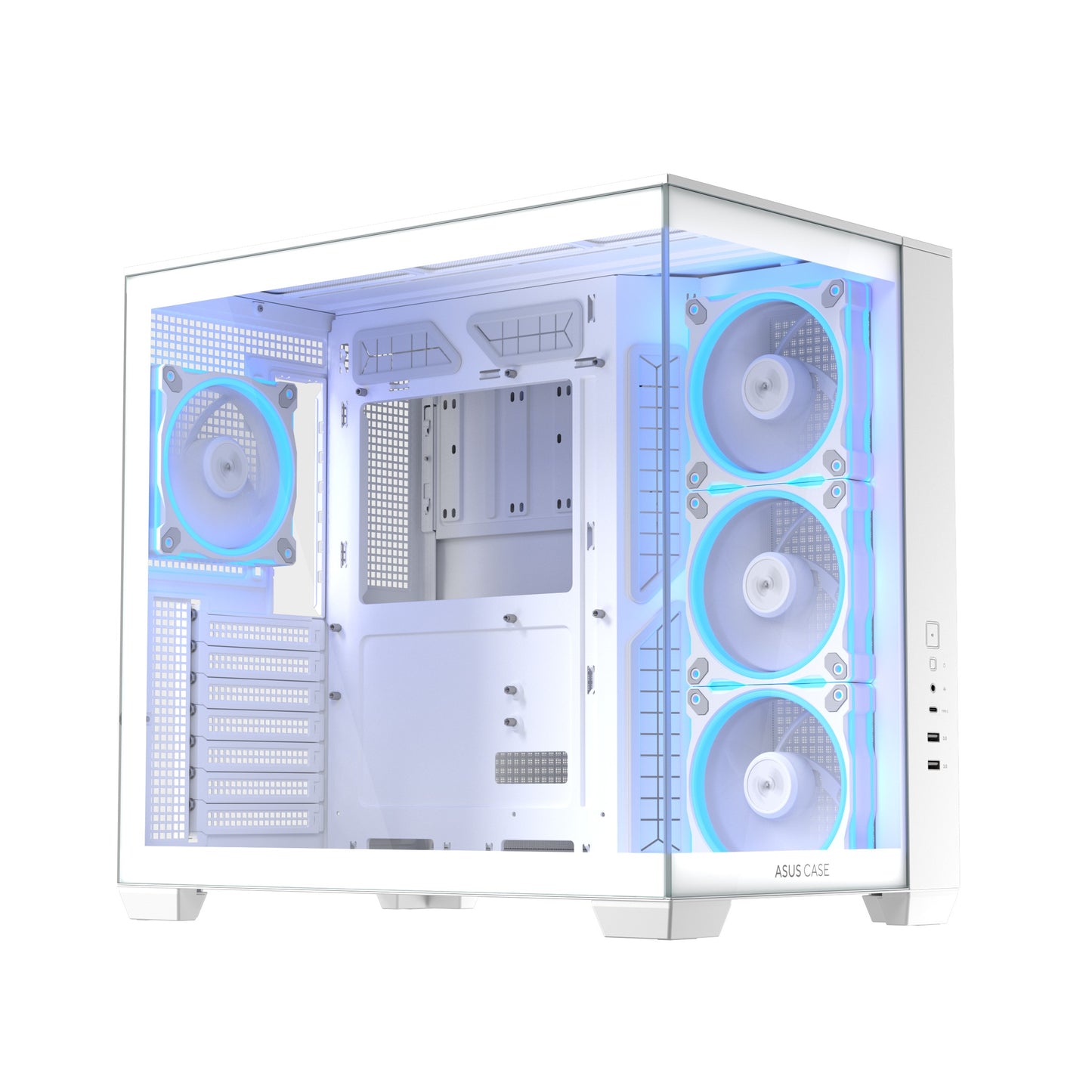 ASUS A32 PLUS TG ARGB ATX Midi - Tower Gaming Gehäuse Weiß - ATX - Gehäuse