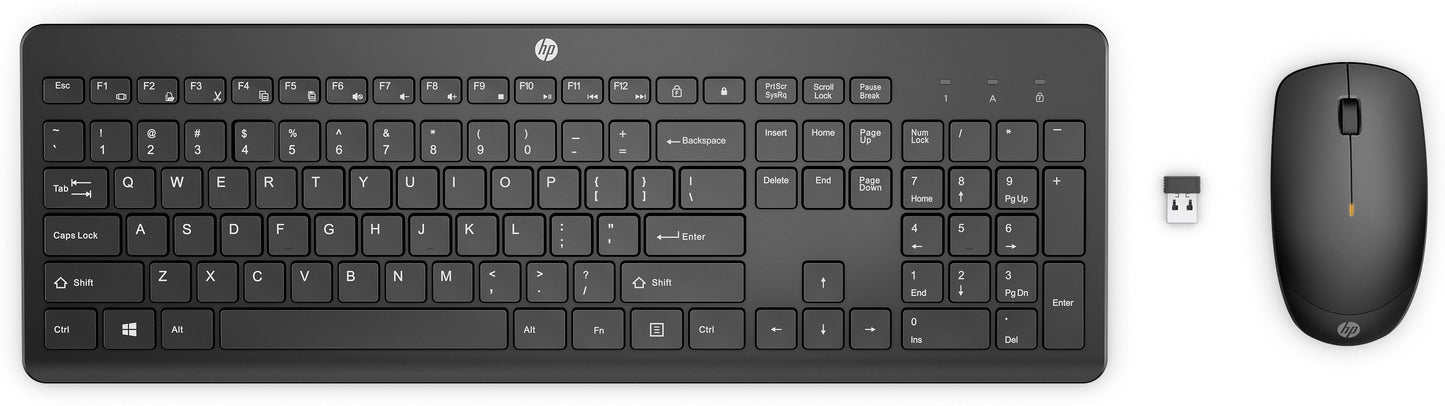 HP 235 Kabellose Tastatur Maus Set - 1.600 dpi - Tastatur
