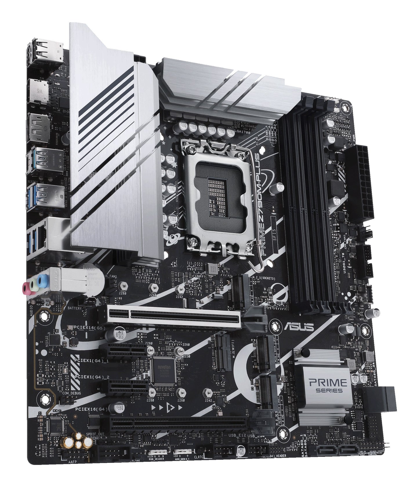 ASUS PRIME Z790M - PLUS - Intel - LGA 1700 - Intel® Celeron® - Intel® Core™ i3 - Intel® Core™ i5 - Intel® Core™ i7 - Intel® Core™ i9,... - DDR5 - SDRAM - 192 GB - DIMM - Mainboard