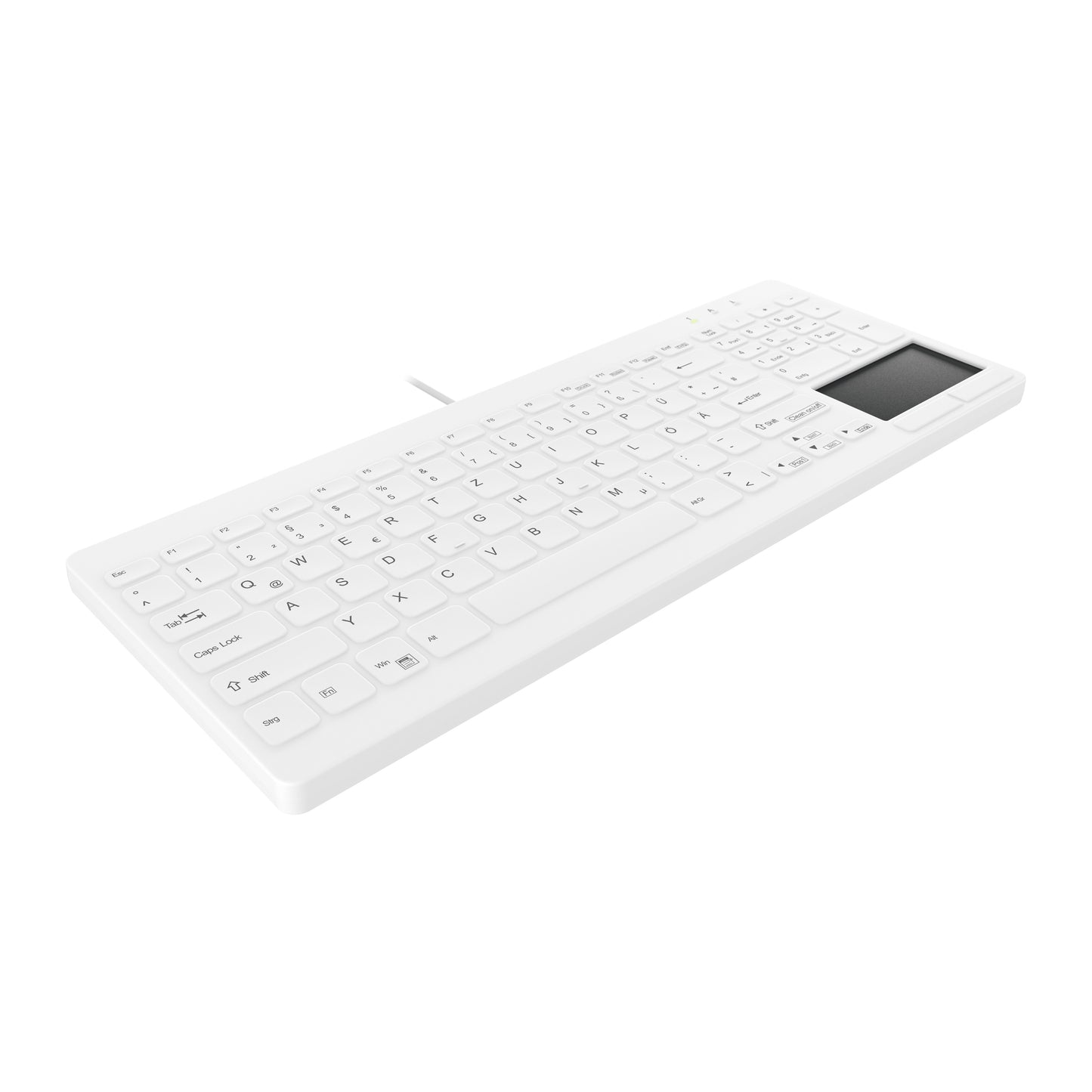Active Key MTA AK - C7412F Corded DE - Layout IP68 weiß - QWERTZ - Tastatur