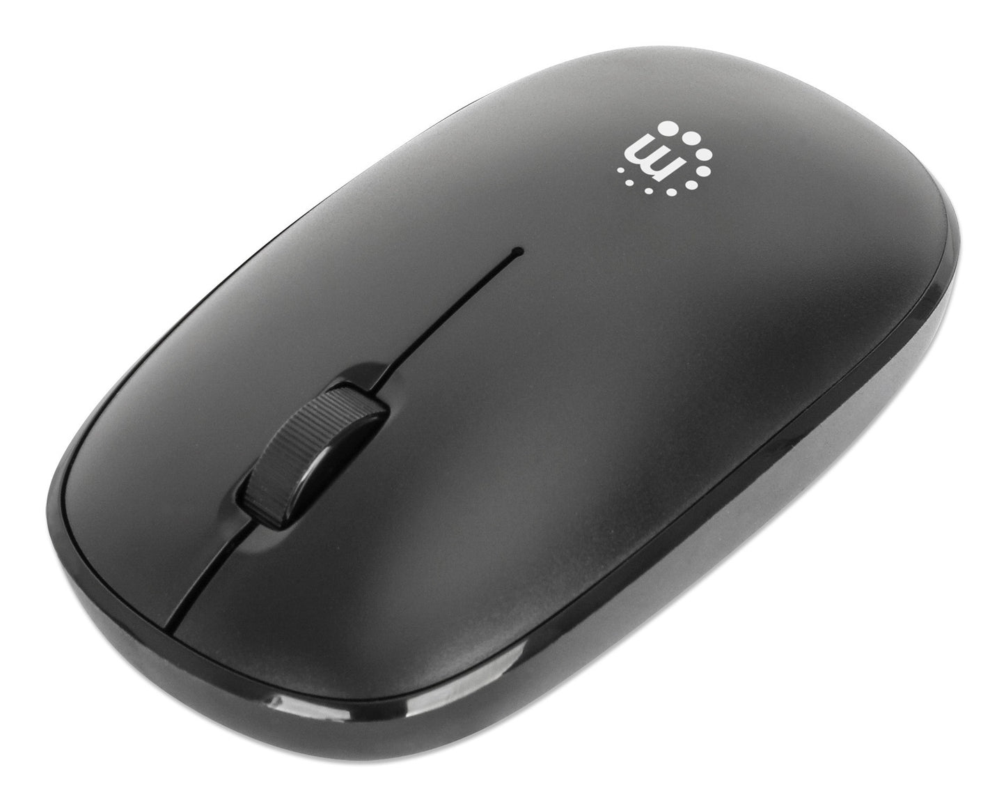 Manhattan MW3050 Kabellose USB Mausrad schwarz - 1.200 dpi - Maus