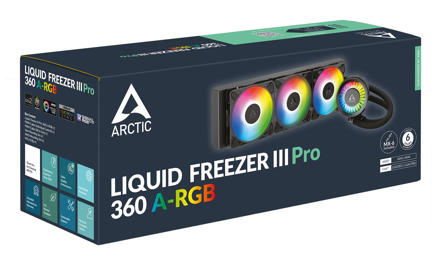 Arctic Liquid Freezer Iii Pro 360 A - Rgb - Prozessor - Fluessigkeitskühlsystem - CPU - AMD Sockel AM4 (Ryzen) - Kühler