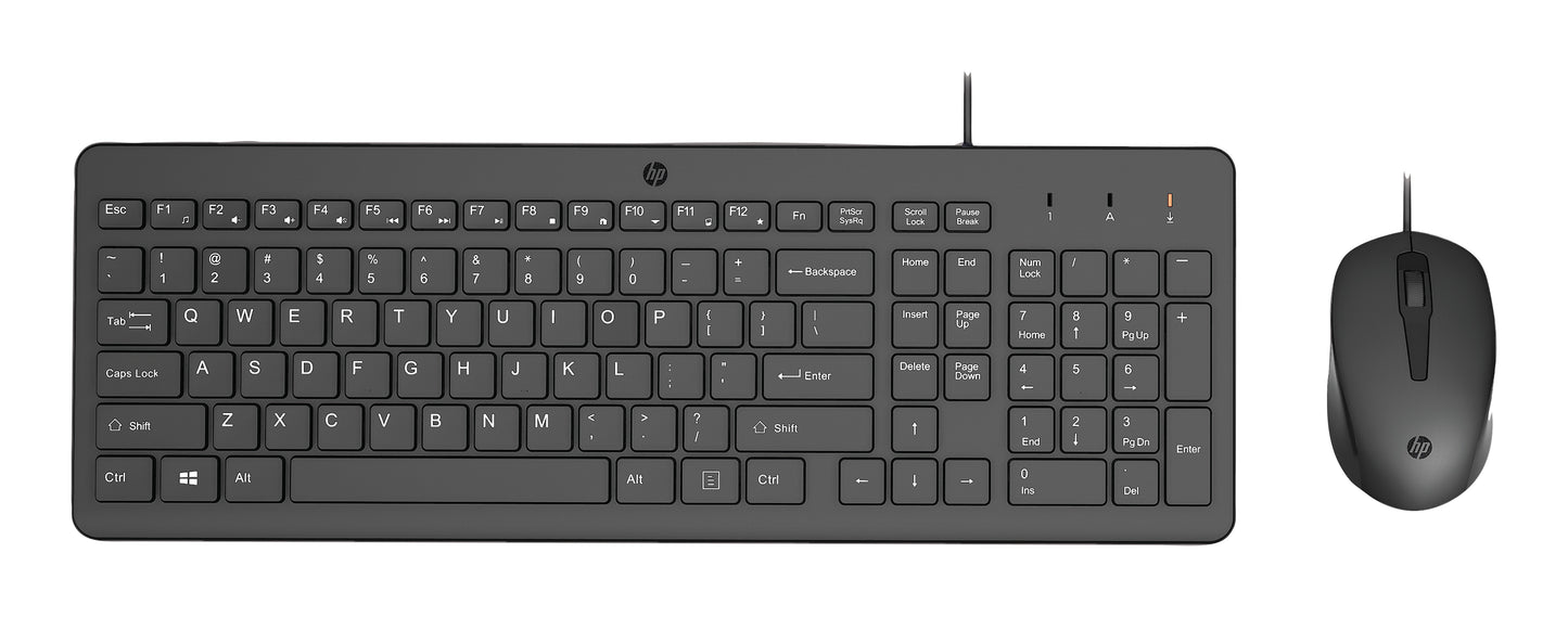 HP 150 Kabelgebundene Tastatur und Maus - 1.600 dpi - Tastatur