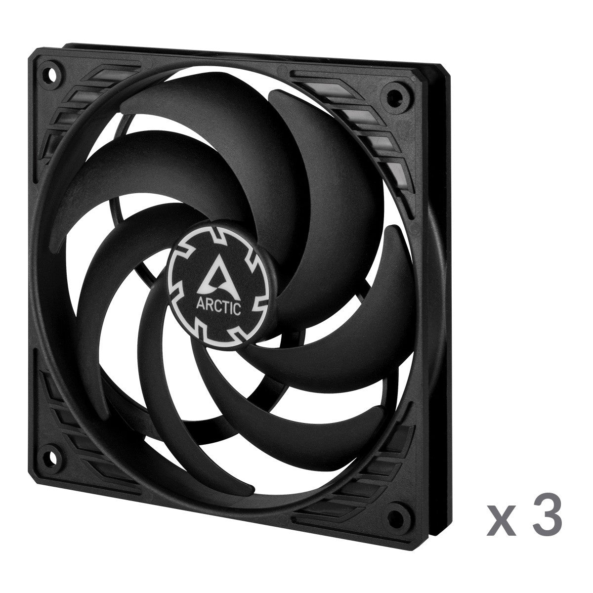 Arctic P12 Slim PWM PST 120 mm PWM Lüfter optimiert für statischen Druck mit integriertem Y - Kabel - Ventilator - 12 cm - 2100 RPM - 0,3 Sone - 41,1 cfm - 71,53 m³/h - Kühler