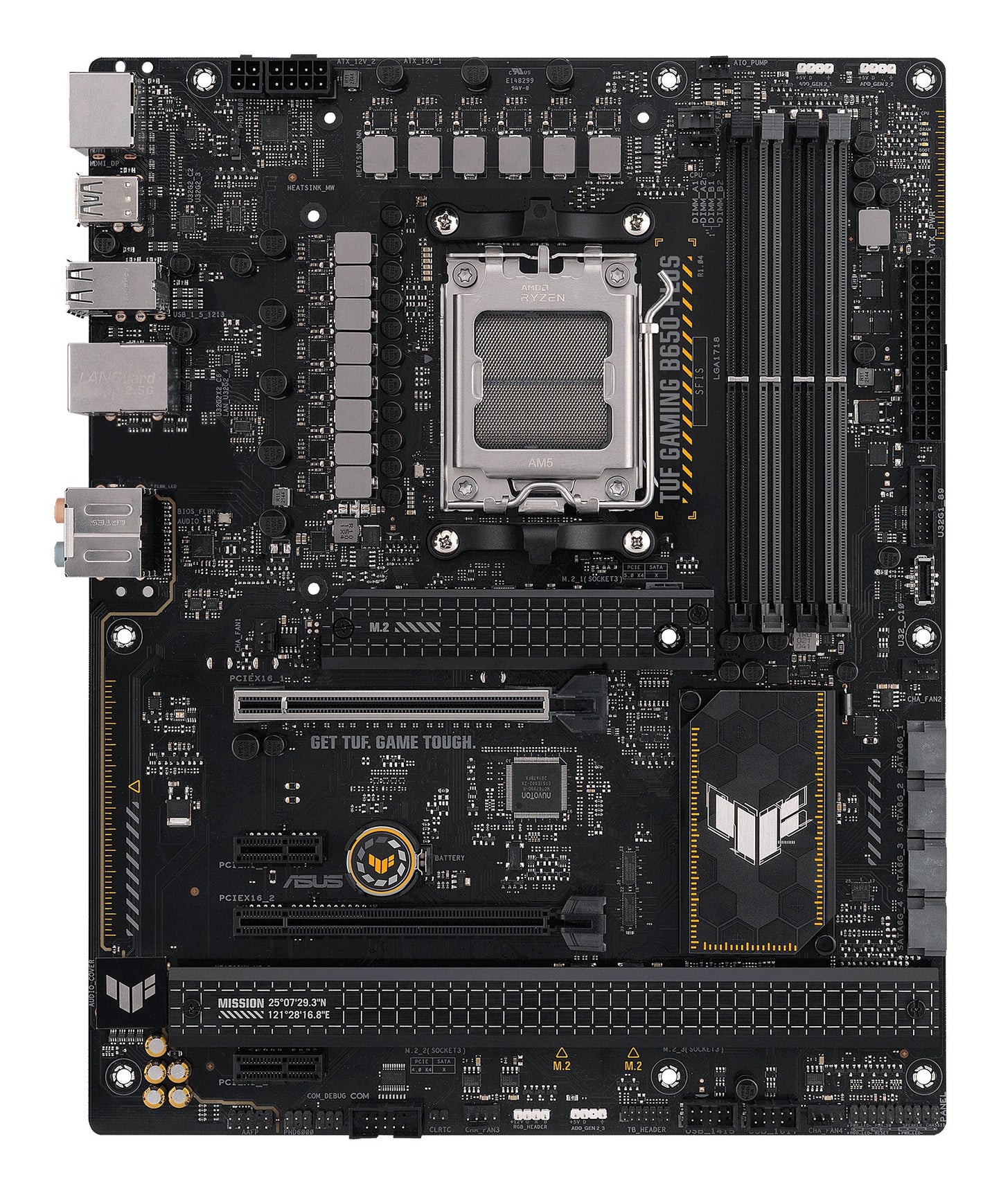 ASUS TUF GAMING B650 - PLUS - AMD - Sockel AM5 - AMD Ryzen 7000 Series - Sockel AM5 - DDR5 - SDRAM - 128 GB - Mainboard