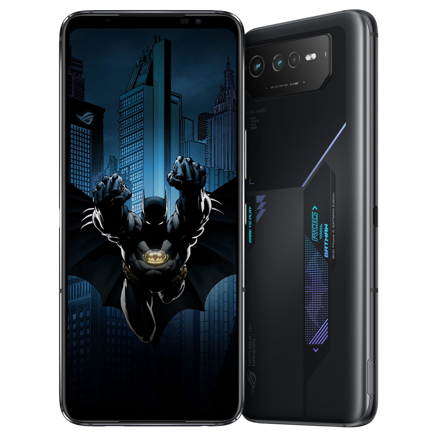 ASUS ROG Phone 6 AI2203 - 5B028E1 - 17,2 cm (6.78") - 12 GB - 256 GB - 50 MP - Android 12 - Schwarz - Mobiltelefon