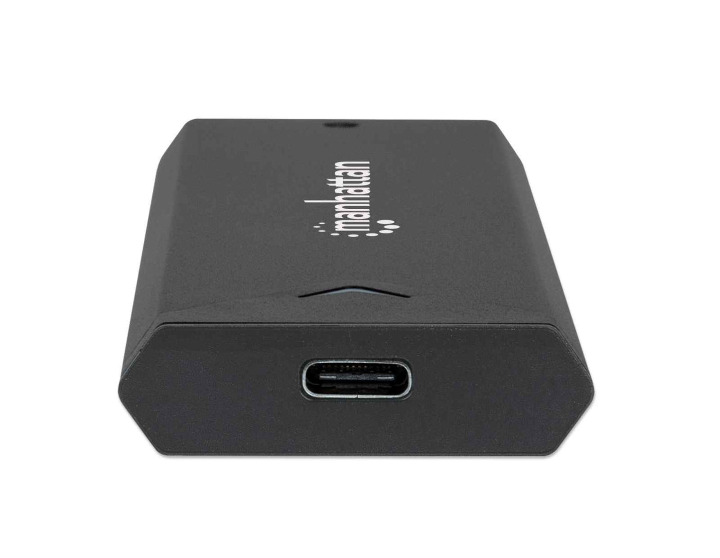 Manhattan M.2 NVMe SSD - Festplattengehäuse - USB 3.2 Gen 2 - USB - C - Buchsenanschluss für bis zu 10 Gbit/s - UASP - konform - Aluminium - schwarz - SSD - M.2 - M.2 - 10 Gbit/s - USB Anschluss - Schwarz - Gehäuse