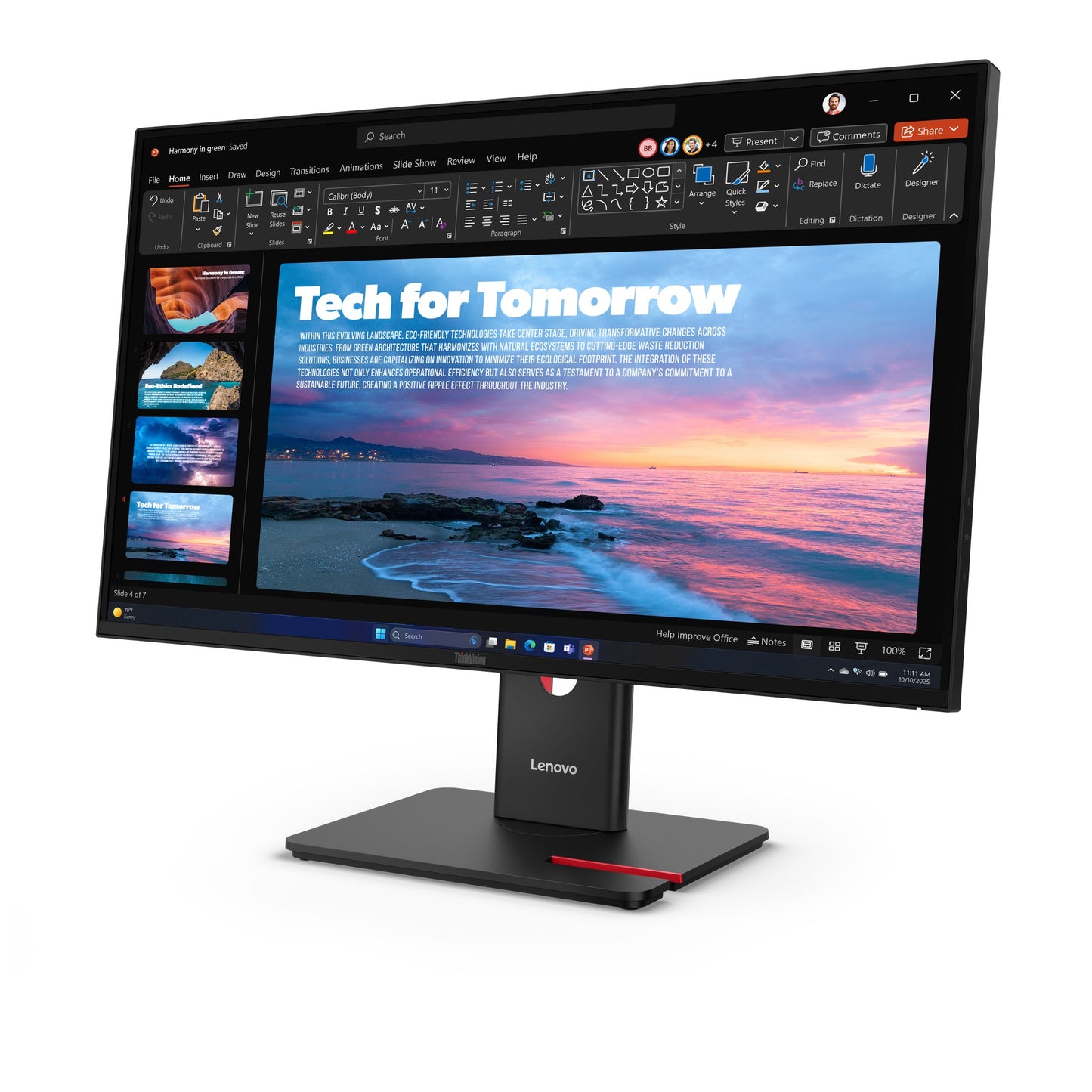 Lenovo ThinkVision T27 68,6 cm/27" 68,6 cm/27" Flachbildschirm (TFT/LCD) - 2.560x1.440 IPS - Monitor