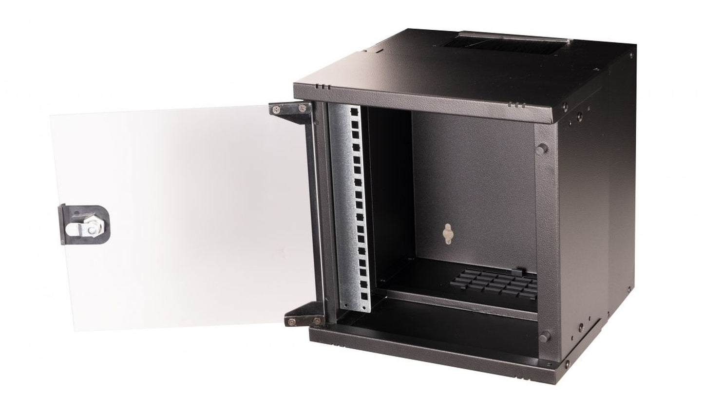 Equip 10" Wandgehäuse Glastür Eco 300x300mm 6U schwarz - 10" - Gehäuse