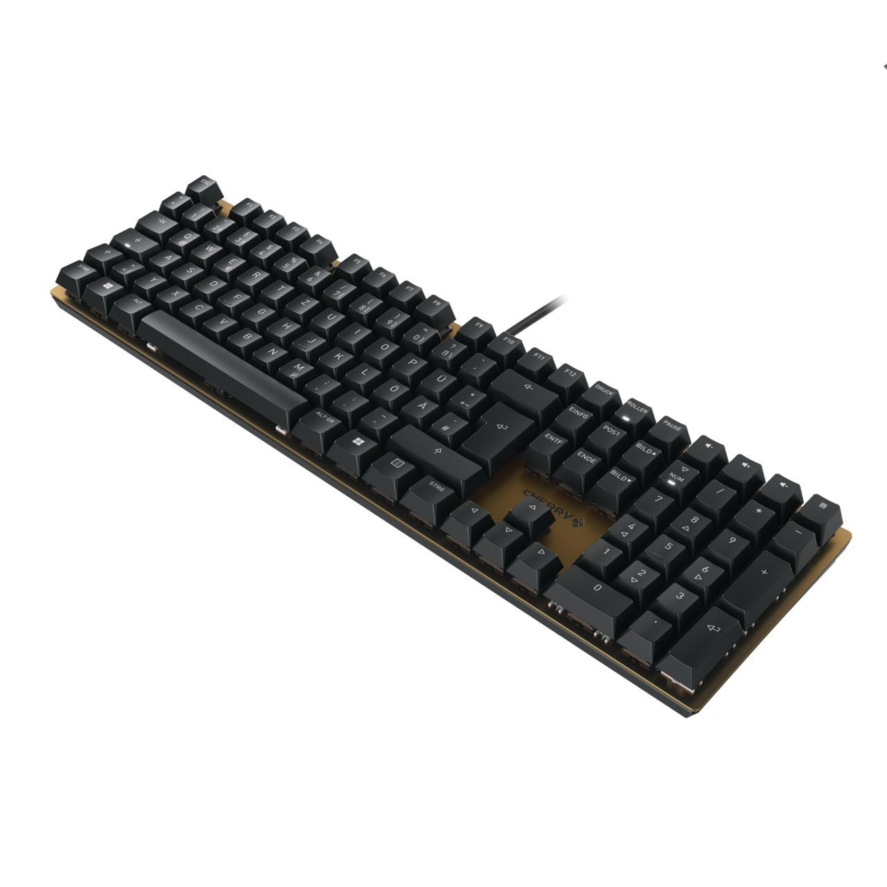 Cherry KC 200 MX - Volle Größe (100%) - Kabelgebunden - USB - Mechanischer Switch - QWERTZ - Schwarz - Bronze - Tastatur