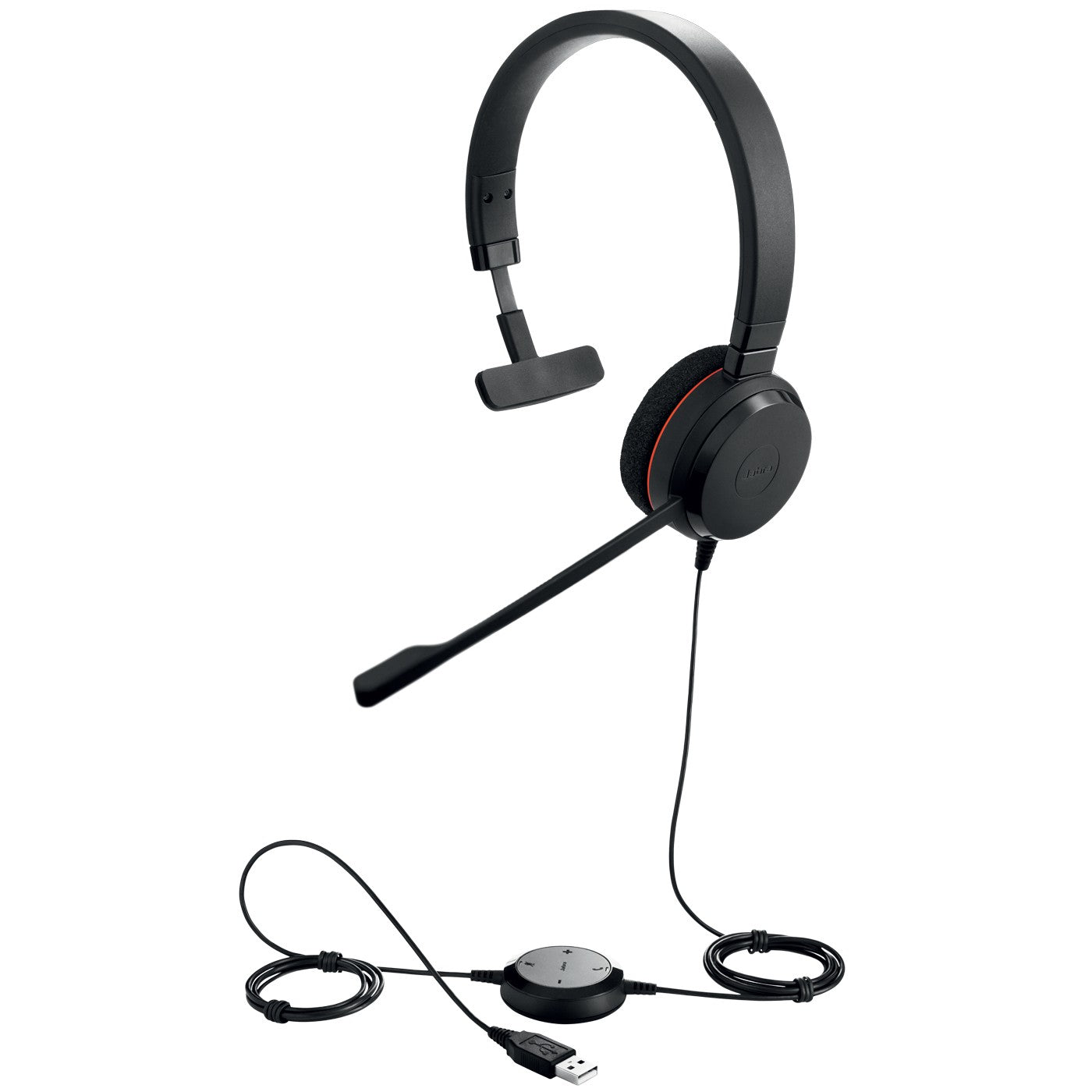 Jabra Evolve 20 Stereo / Mono - Kabelgebunden - Büro/Callcenter - 150 - 7000 Hz - 142 g - Kopfhörer - Schwarz - Headset