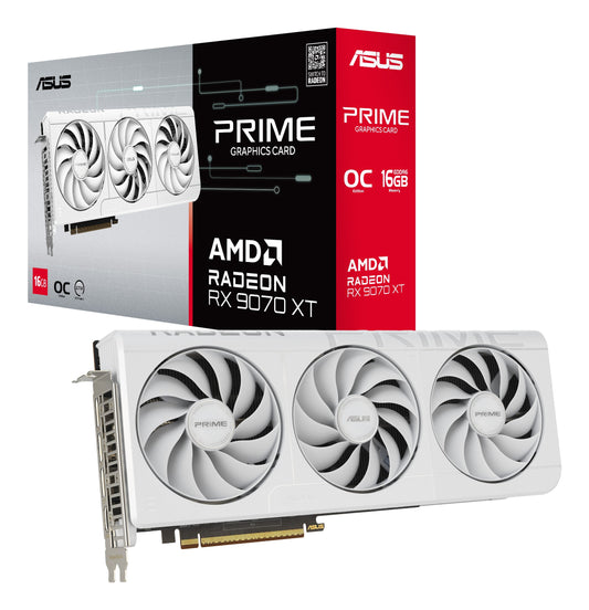 ASUS Radeon RX 9070 XT Prime OC White