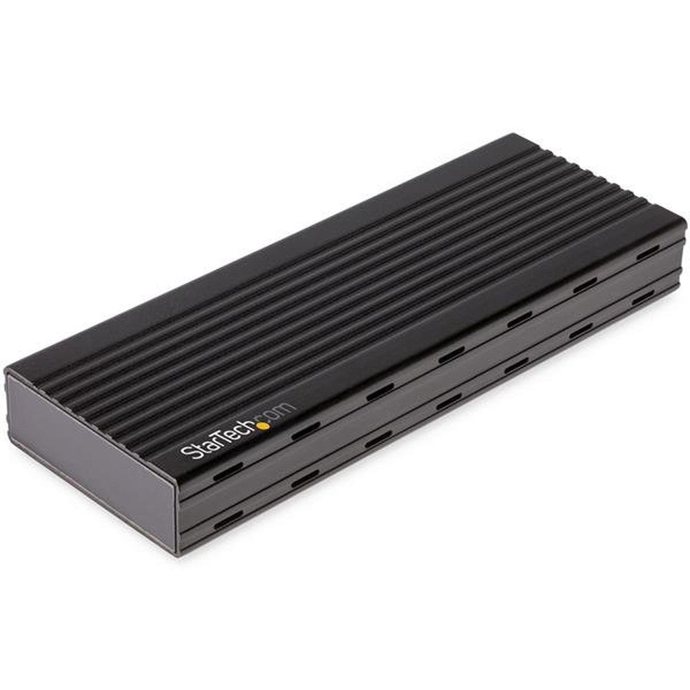 StarTech.com USB - C 10 Gbit/s auf M.2 NVMe SSD - Tragbares externes M.2 NGFF PCIe Aluminiumgehäuse - 1GB/s Read/Write - Unterstützt 2230 - 2242 - 2260 - 2280 - TB3 kompatibel - Mac & PC - SSD - M.2 - M.2 - 10 Gbit/s - USB Anschluss - Schwarz - Gehäuse