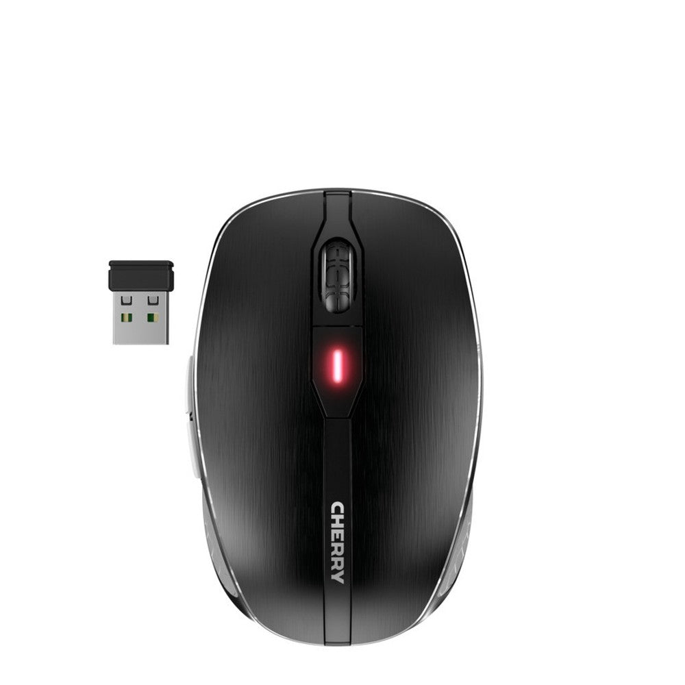 Cherry MW 8C ADVANCED - Beidhändig - Optisch - RF Wireless + Bluetooth - 3000 DPI - Schwarz - Grau - Maus