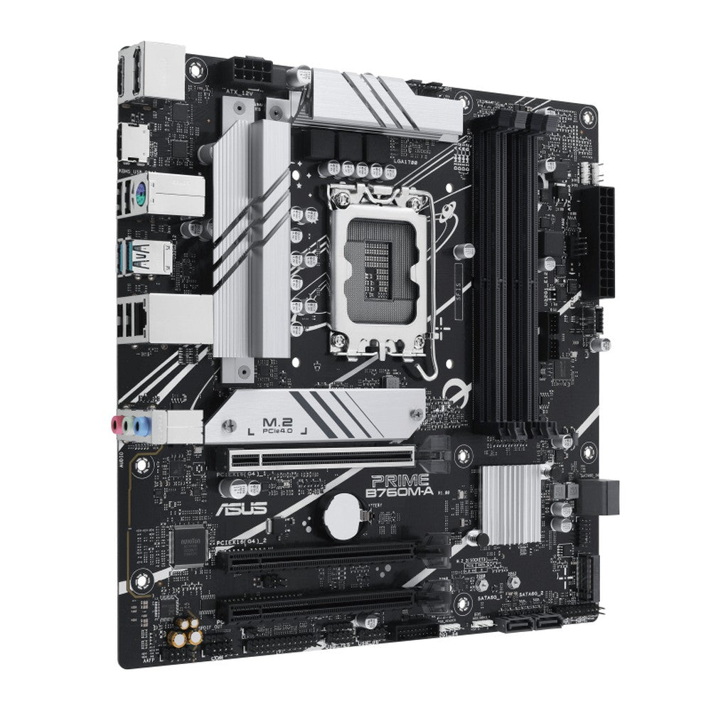 ASUS PRIME B760M - A - CSM - Intel - LGA 1700 - Intel® Celeron® - Intel® Pentium® Gold - Intel® Core™ i3 - Intel® Core™ i5 - Intel® Core™... - LGA 1700 - DDR5 - SDRAM - 128 GB - Mainboard