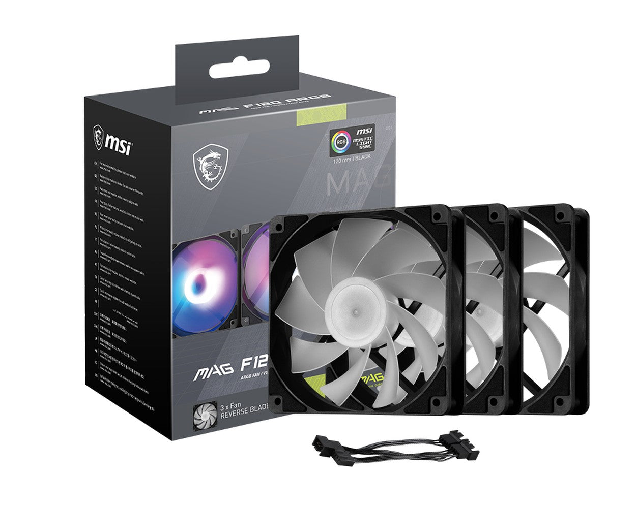 MSI MAG F120 ARGB - 3RB GehA¤uselA fter Triple Pack - Kühler