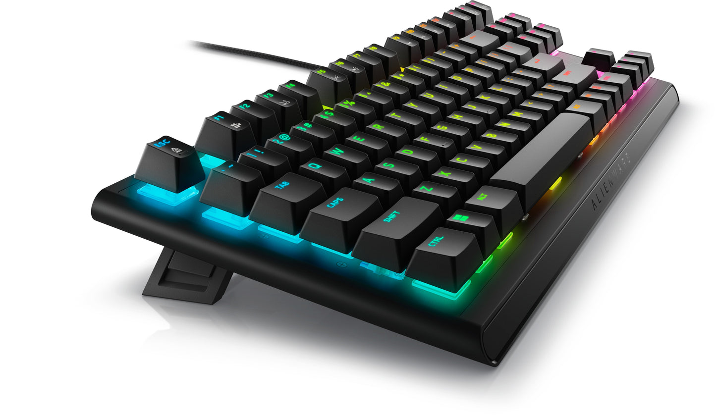 Dell Alienware AW420K - Tenkeyless (80 - 87 %) - USB - Mechanischer Switch - RGB - LED - Schwarz - Tastatur