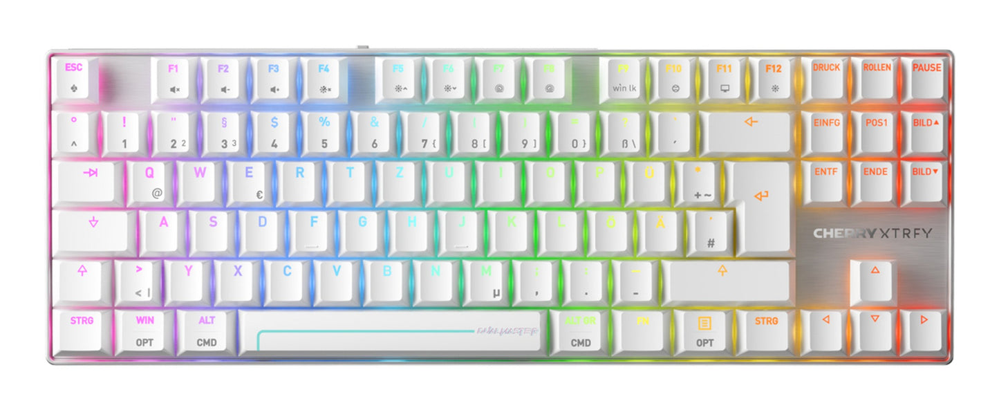 Cherry XTRFY MX 8.2 Pro TMR Wireless G8E - 3885 weiß - QWERTZ - Tastatur