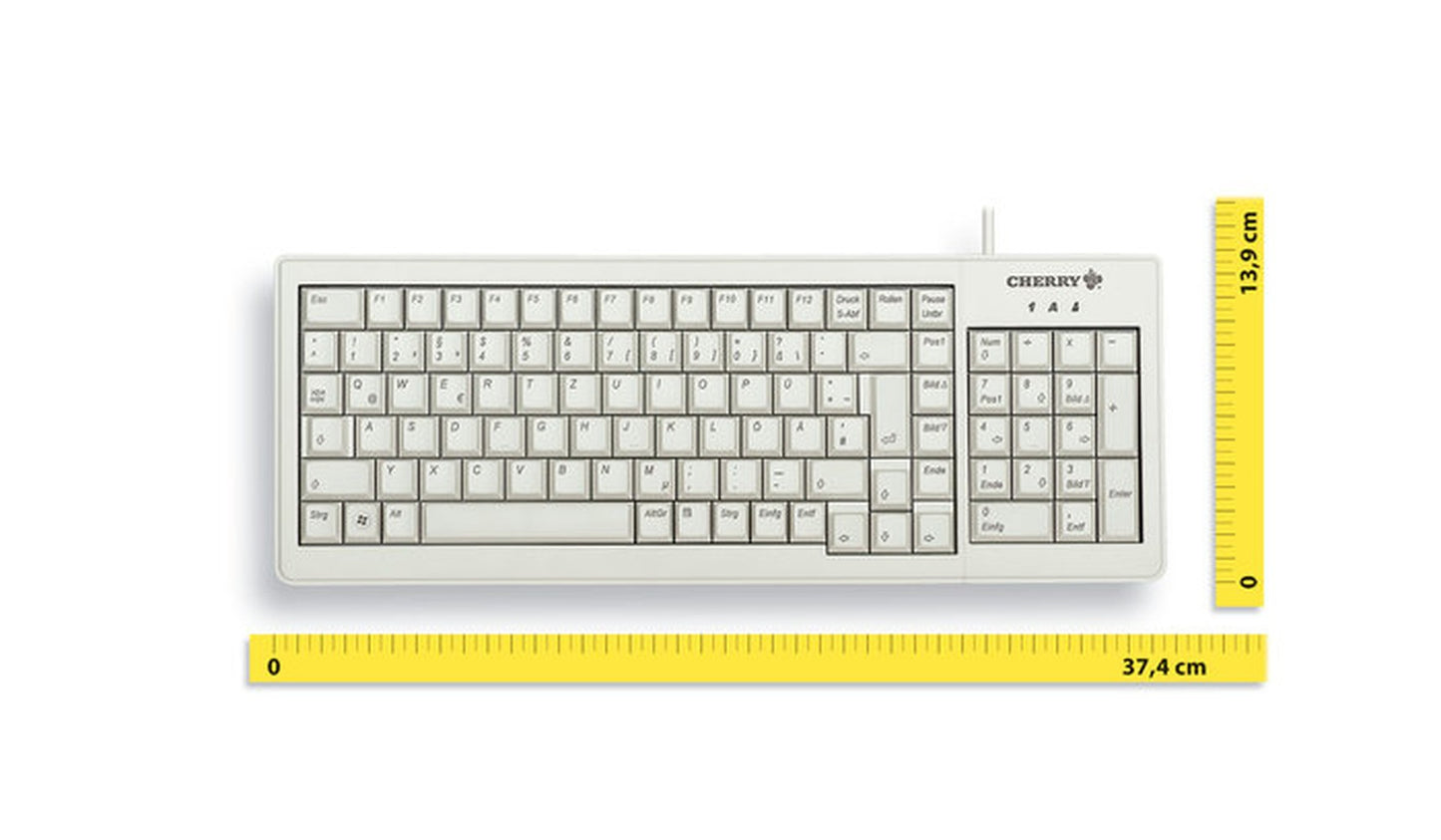 Cherry XS - Volle Größe (100%) - Kabelgebunden - USB - QWERTZ - Grau - Tastatur