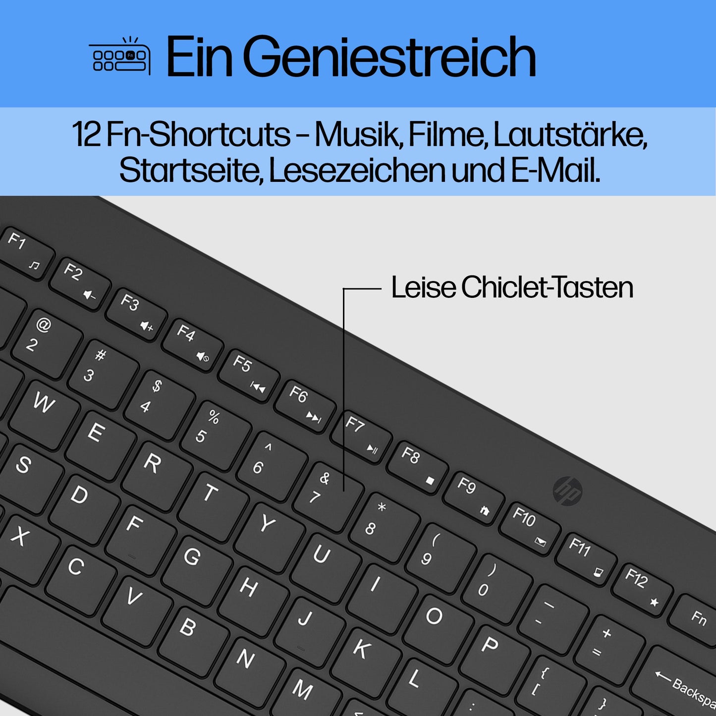 HP 330 - und - Maus - Set - kabellos - 1.600 dpi - Tastatur