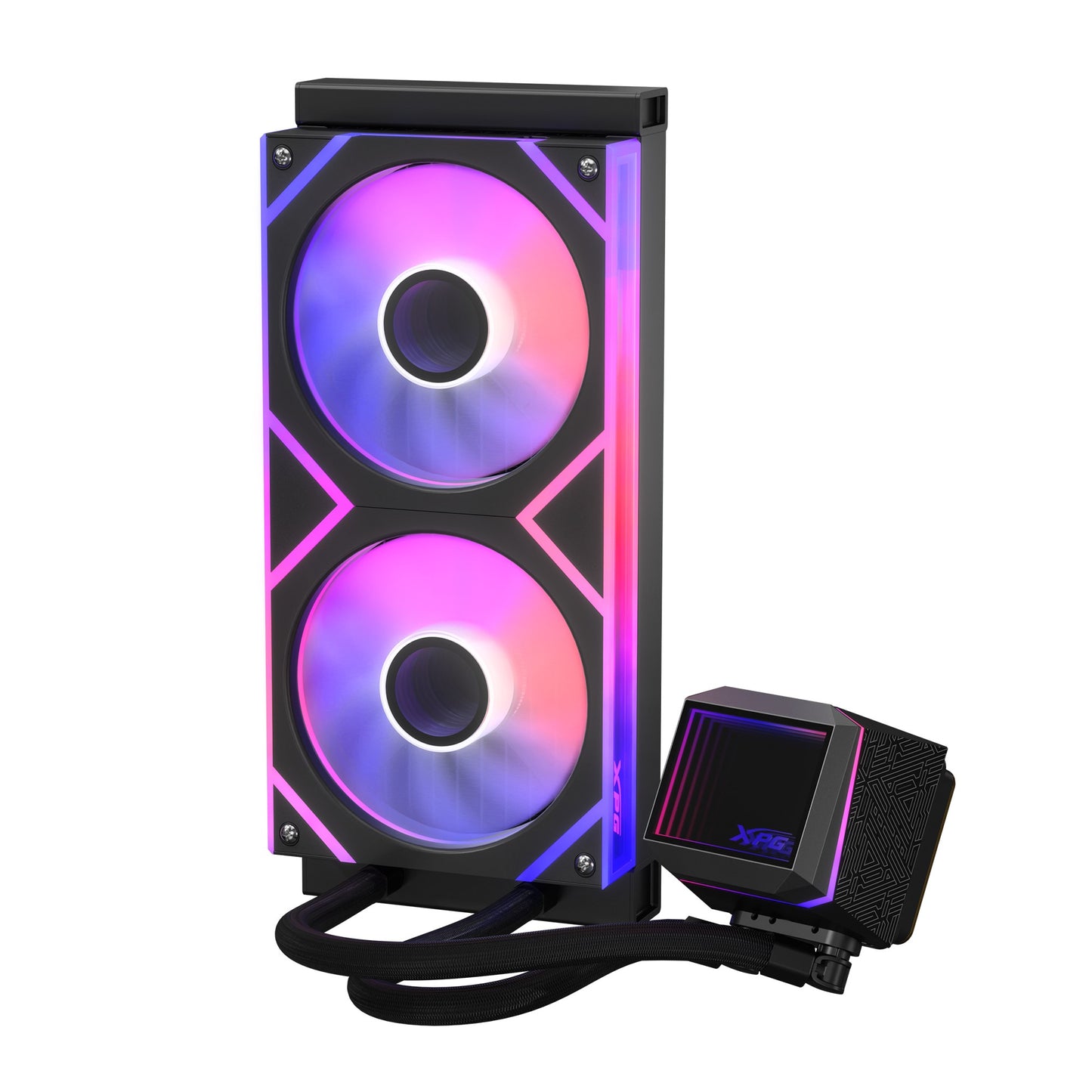 XPG WAK Levante II 240 2*120mm ARGB Fan schwarz - AMD Sockel AM4 (Ryzen) - AMD Sockel AM5 (Ryzen Zen4) - Kühler