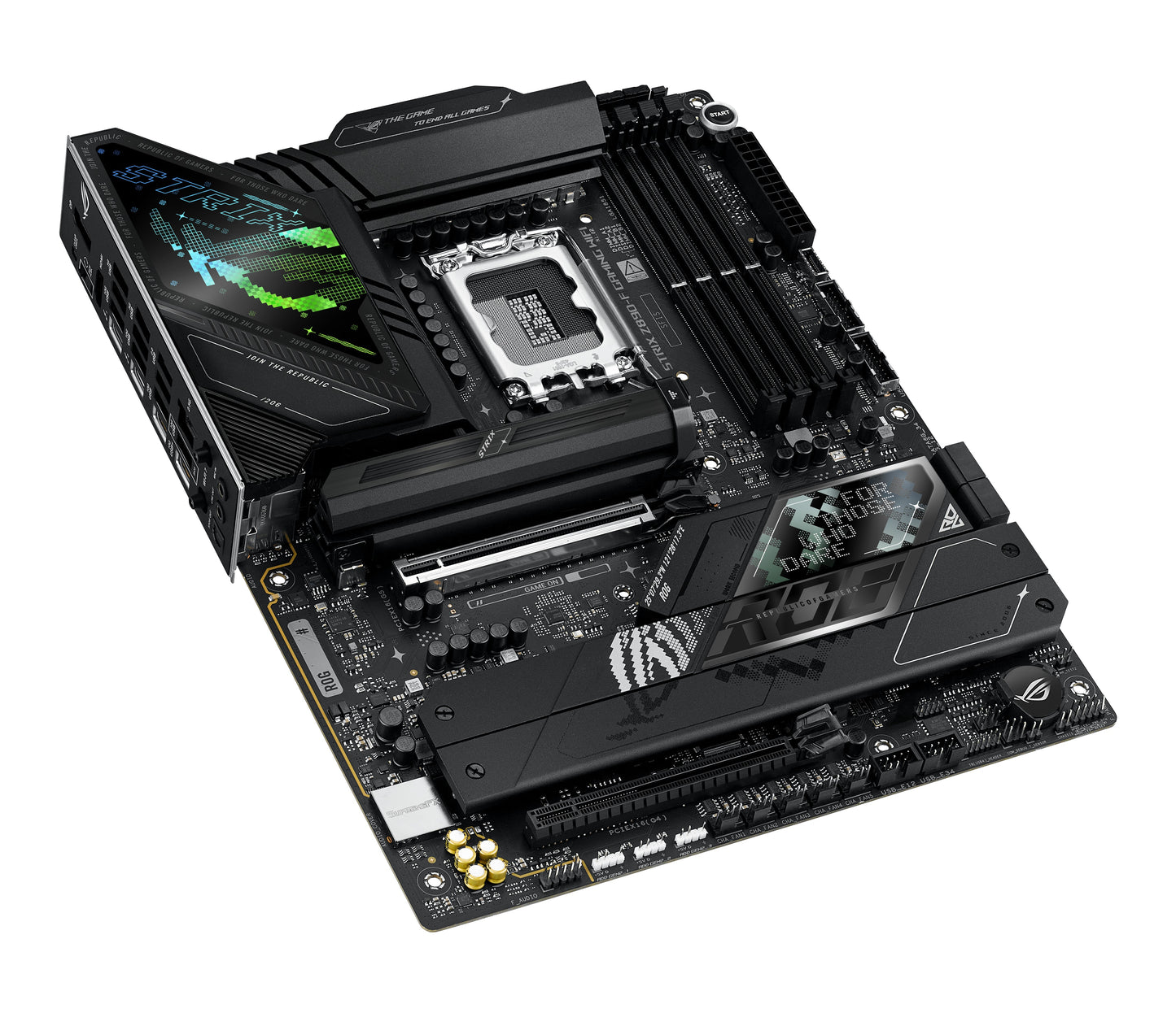 ASUS ROG STRIX Z890 - F GAMING WIFI, Intel, LGA 1851 (Socket V1), Intel Core Ultra (Series 2), DDR5 - SDRAM, 192 GB, DIMM - Intel Sockel 1851 (Core Ultra 100&200) - Mainboard