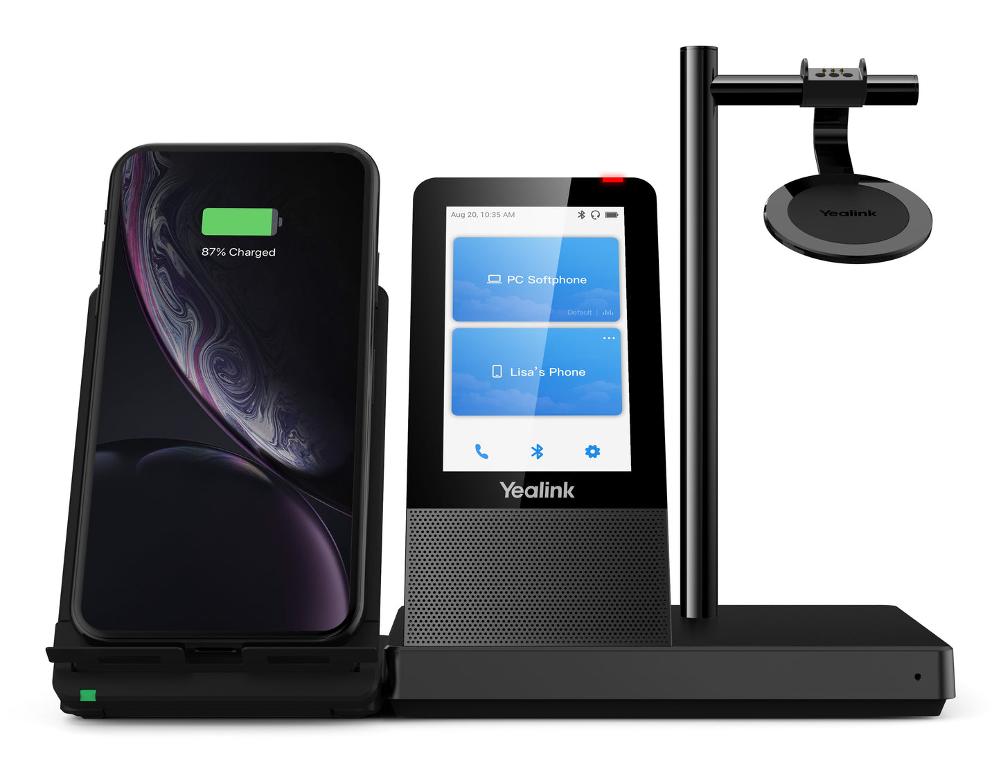 Yealink WH66 Mono UC - Kabellos - Büro/Callcenter - 20 - 20000 Hz - 80 g - Kopfhörer - Schwarz - Headset