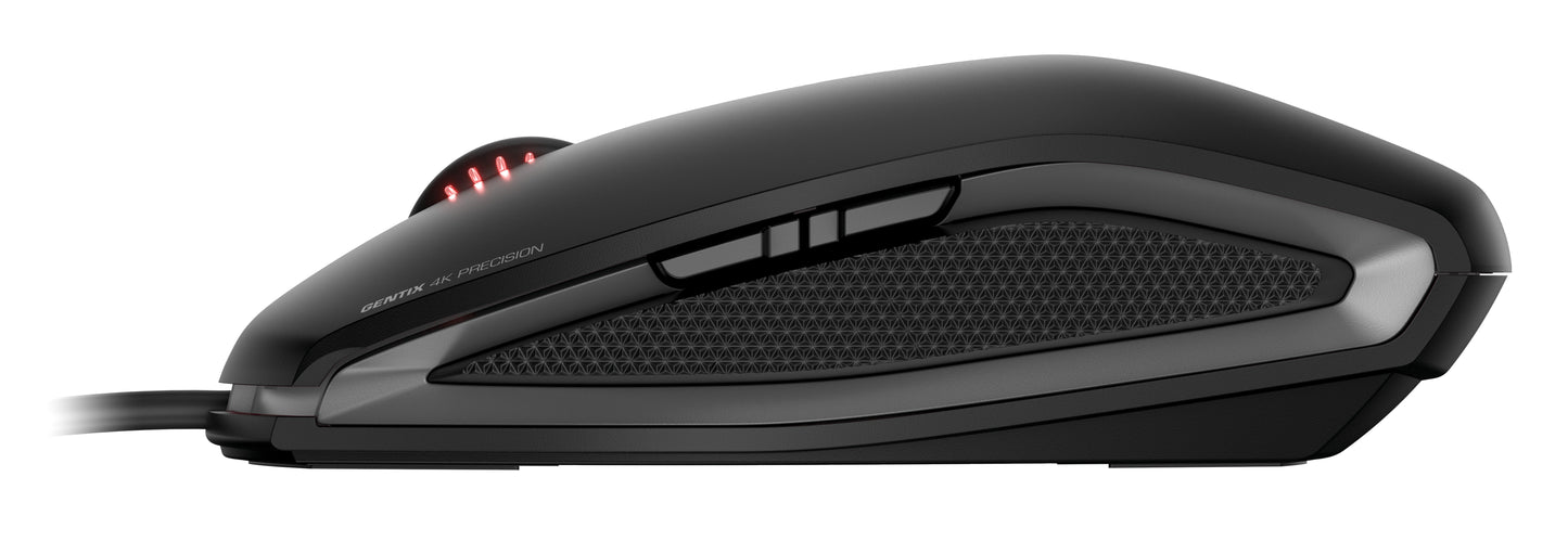 Cherry GENTIX 4K Kabelgebundene Maus - Schwarz - USB - Beidhändig - Optisch - USB - 3600 DPI - Schwarz - Maus