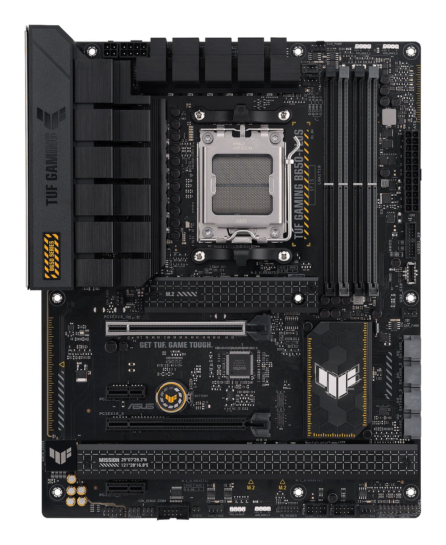 ASUS TUF GAMING B650 - PLUS - AMD - Sockel AM5 - AMD Ryzen 7000 Series - Sockel AM5 - DDR5 - SDRAM - 128 GB - Mainboard