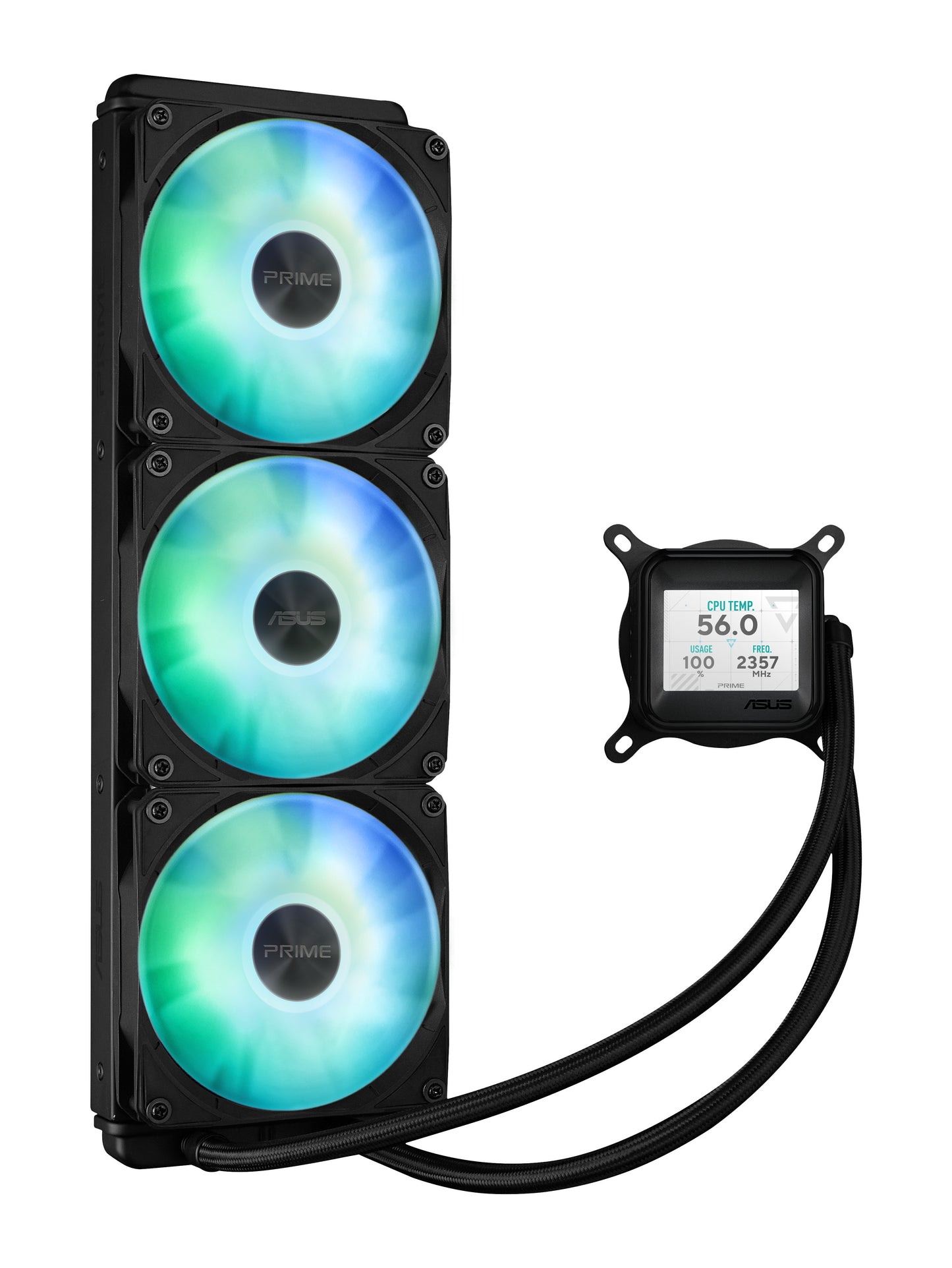 ASUS Wasserkühlung Prime Lc 360 Argb Lcd - Gehäuse - Lüfter - 36,5 dB - Kühler