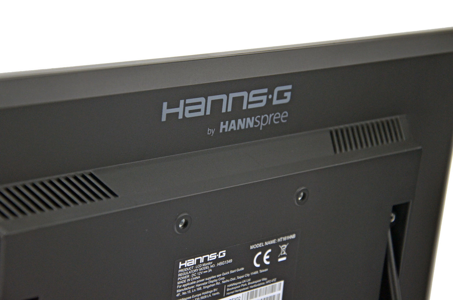 Hannspree HT161HNB - 39,6 cm (15.6") - 1366 x 768 Pixel - HD - LED - 12 ms - Schwarz - Monitor