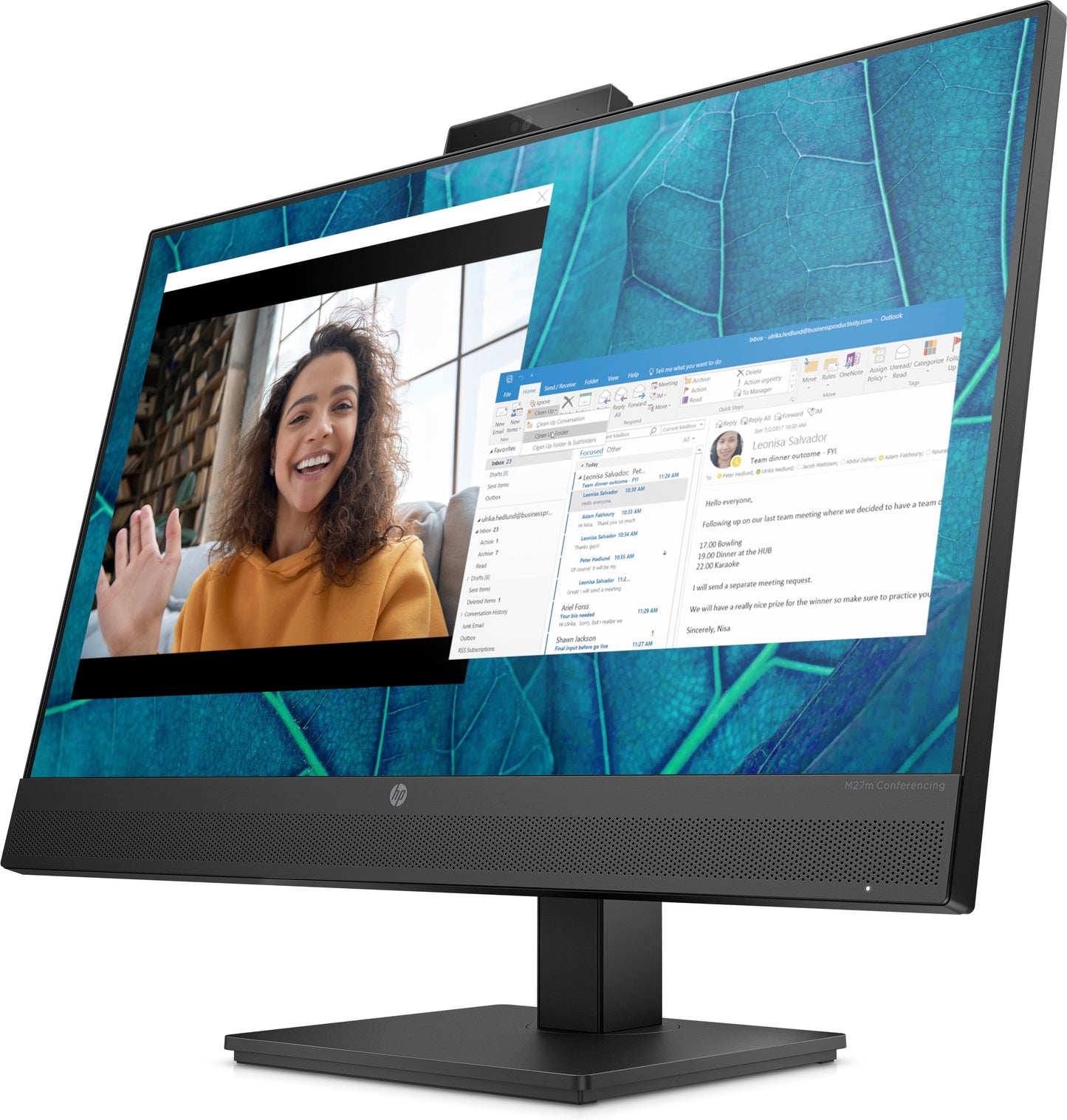 HP M27m - 68,6 cm (27") - 1920 x 1080 Pixel - Full HD - Schwarz - Monitor