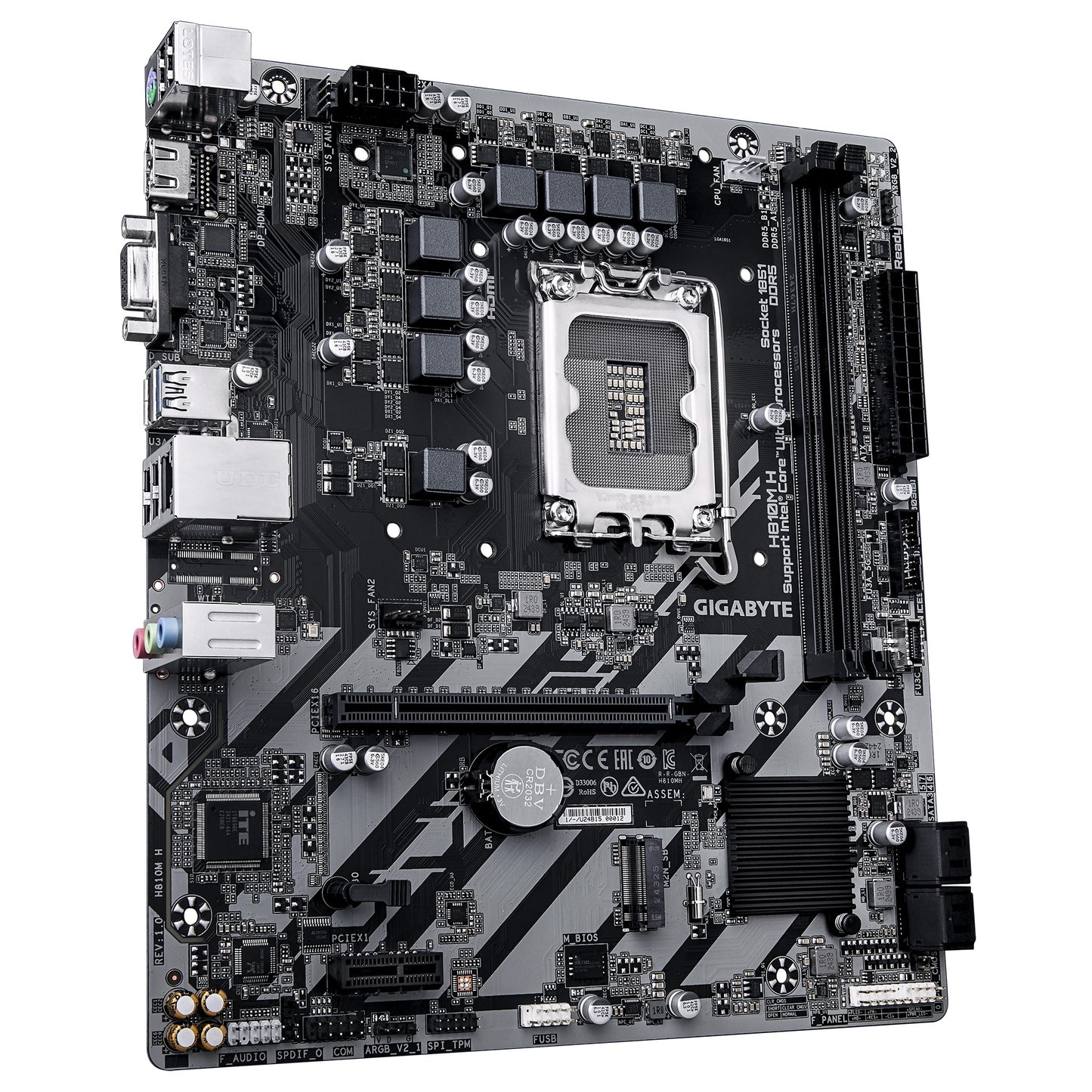 Gigabyte 1851 H810M H - /M.2/HDMI/VGA/AµATX - Intel Sockel 1851 (Core Ultra 100&200) - Mainboard
