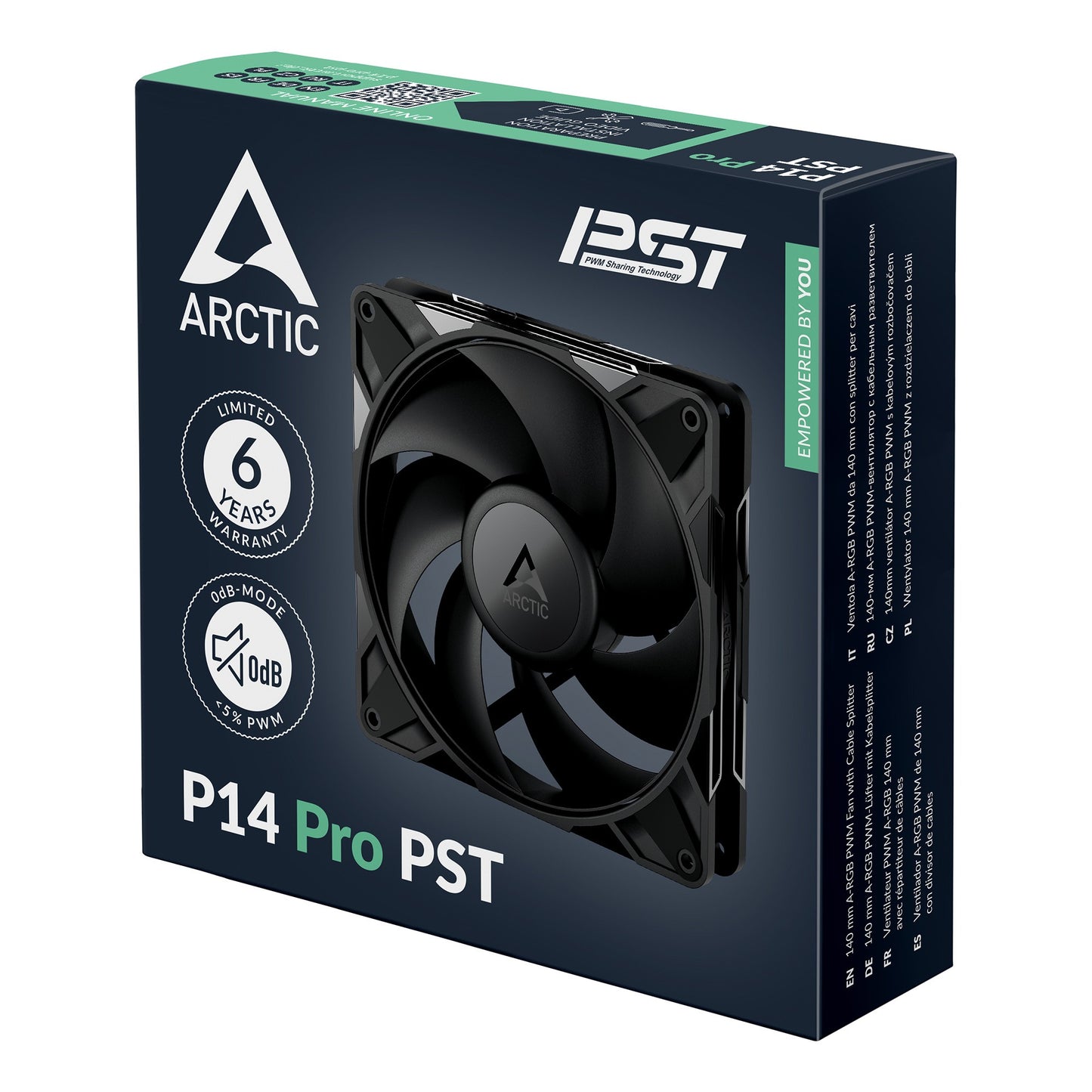 Arctic P14 Pro Pst - Gehäuseluefter - 140 mm - Gehäuse - 25 dB - Kühler