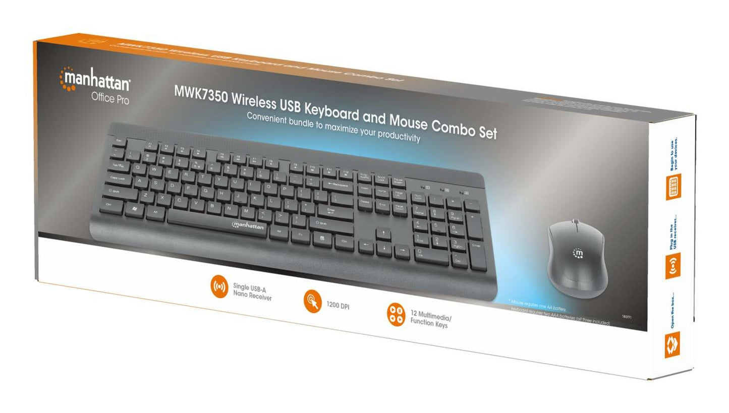 Manhattan Funk - Maus - Set MWK7350 schwarz - 1.200 dpi - Tastatur