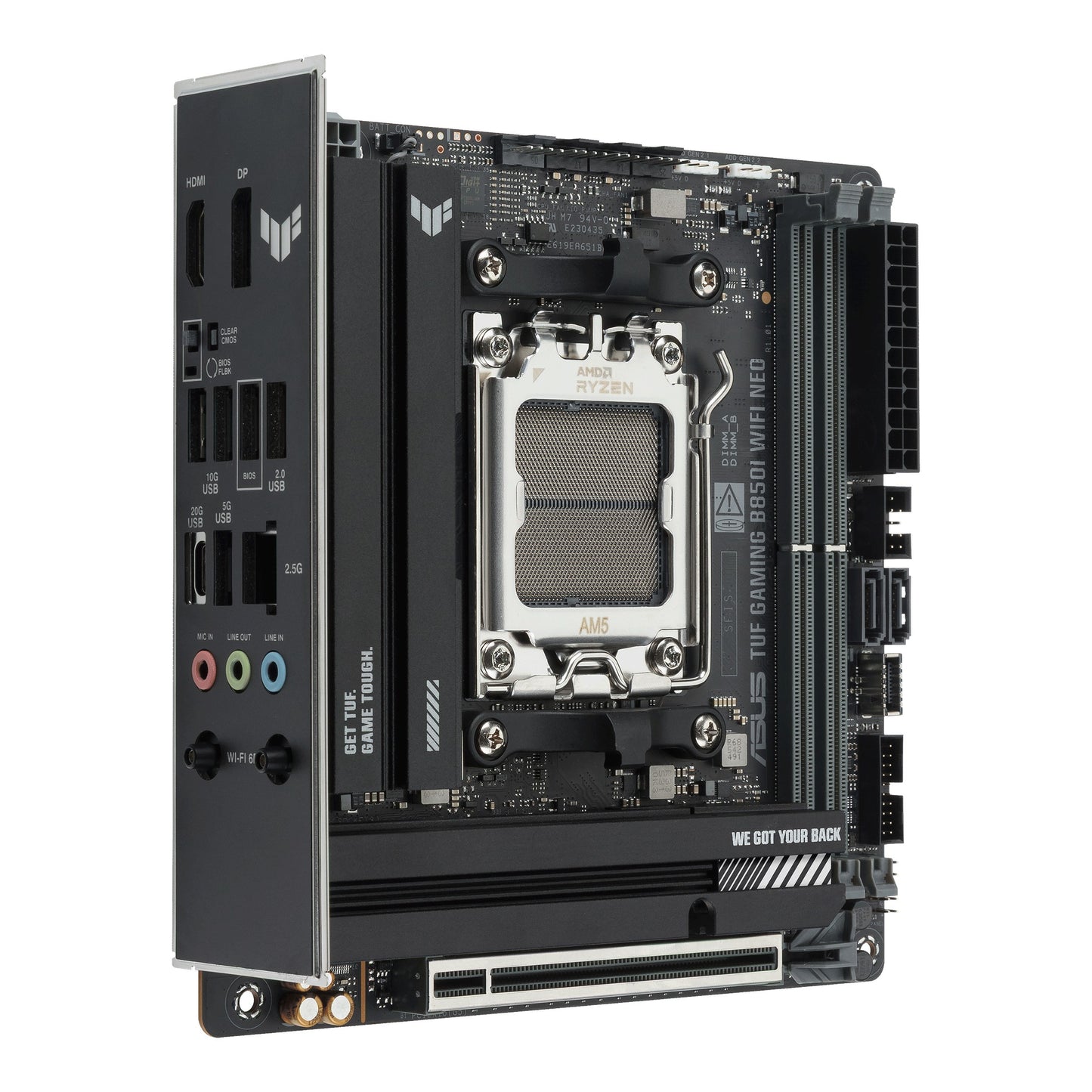 ASUS TUF GAMING B850I WIFI NEO (AMD,AM5,DDR5,ATX) - AMD Sockel AM5 (Ryzen Zen4) - ATX - Mainboard
