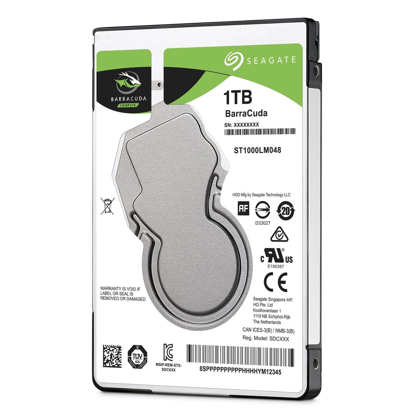 Seagate Barracuda Guardian ST1000LM048 2,5" SATA 1.000 GB - 5.400 rpm 5,6 ms - Intern USB 2.0 - Festplatte