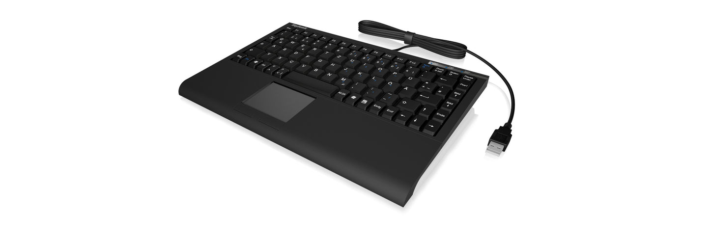 KeySonic Mini - TAS Smart - Touchpad SoftSkin BK ACK - 540U+ US - 88 Tasten - Tastatur