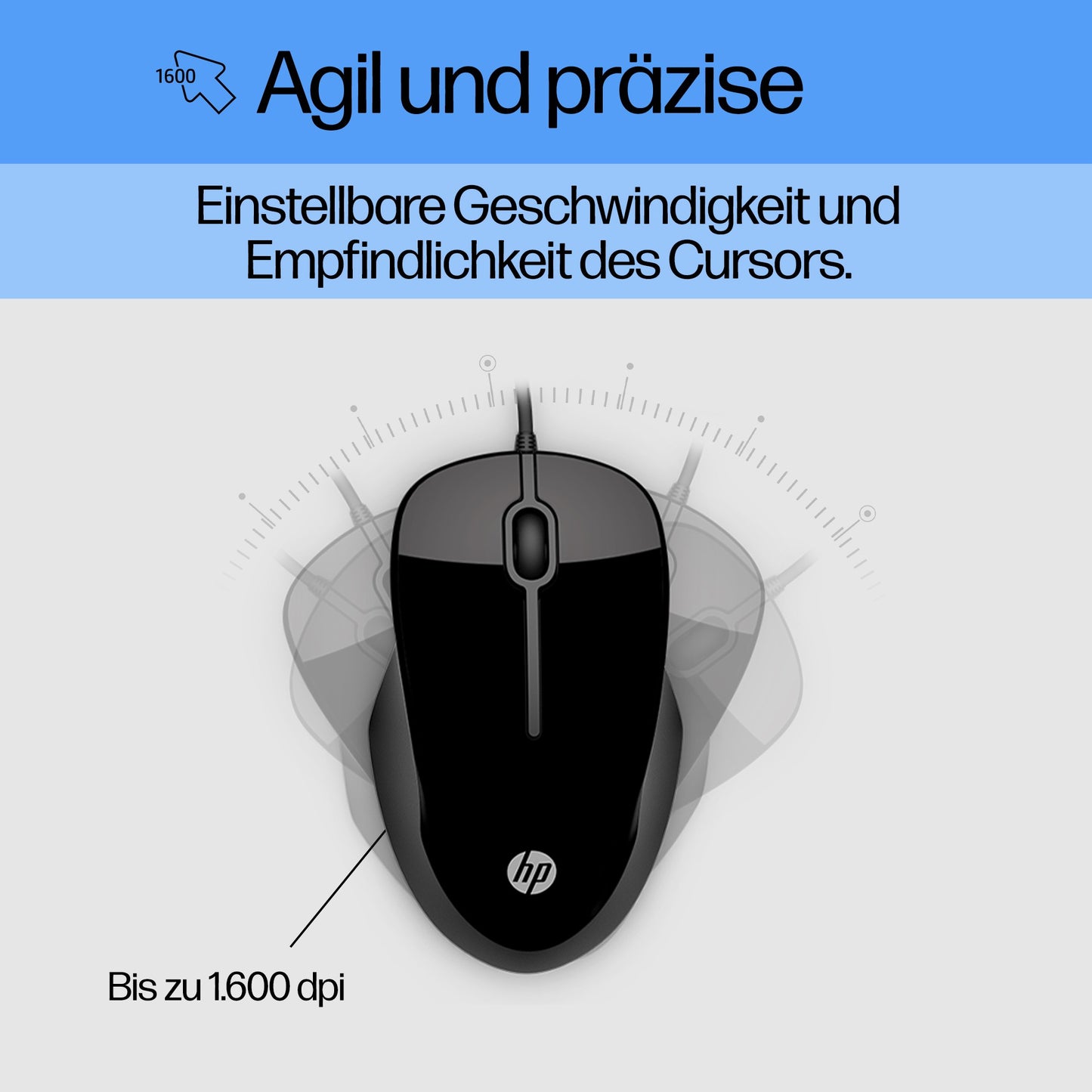 HP Pavilion - 1.600 dpi Optisch - 5 Tasten QWERTZ - Tastatur