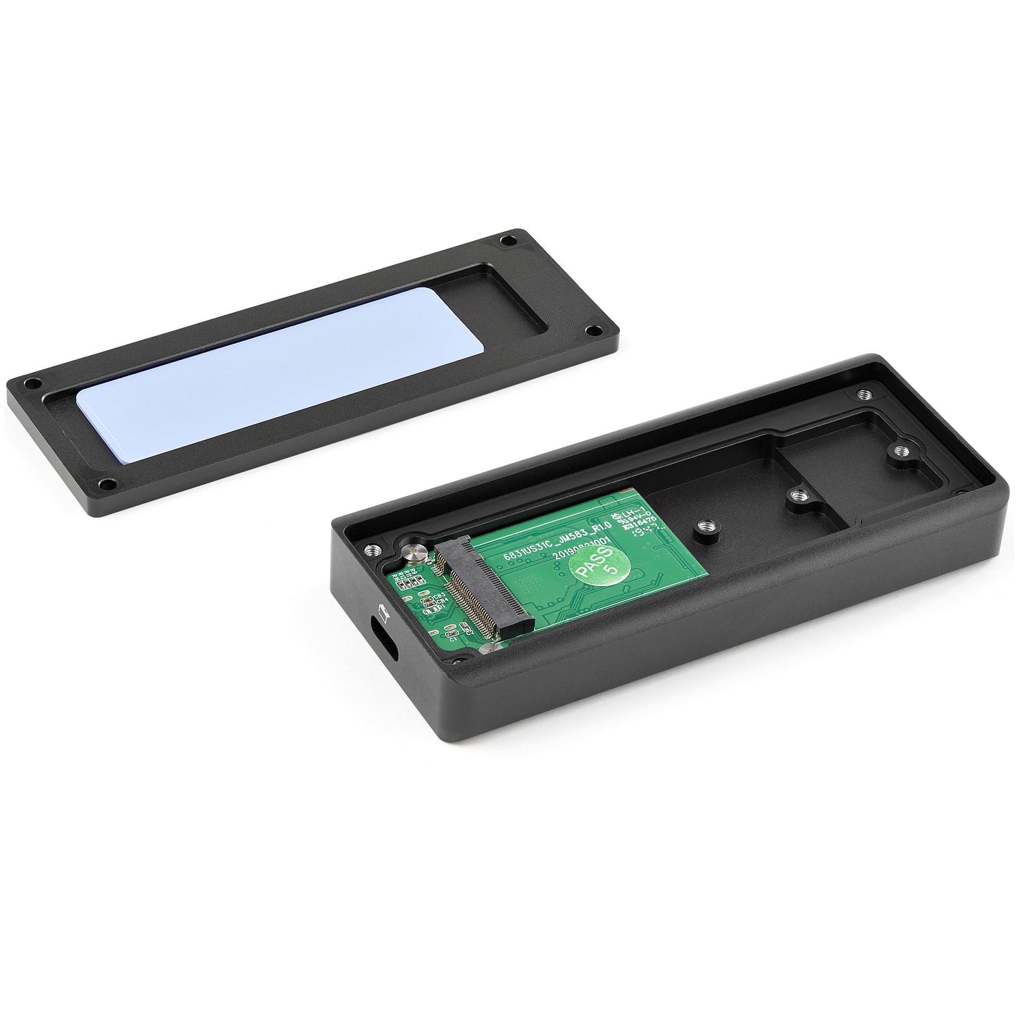 StarTech.com USB - C 10 Gbit/s M.2 NVMe PCIe SSD - Robustes externes Aluminium M.2 PCIe M - Key IP67 - Bewertung - 1 GB/s Read/Write - Unterstützt 2230/2242/2260/2280 - TB3 kompatibel - Mac/PC - SSD - M.2 - PCI Express 3.0 - 10 Gbit/s - USB Ansc - Gehäuse