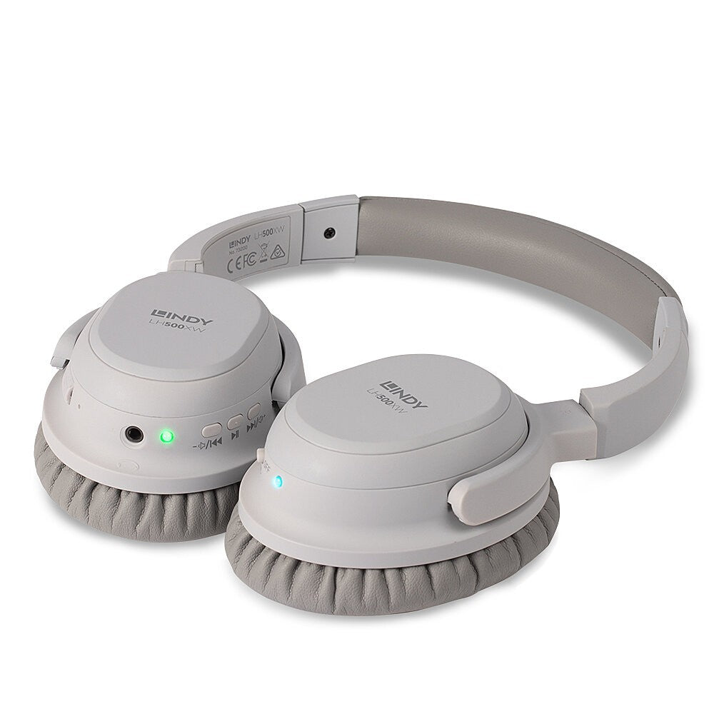 Lindy LH500XW - Verkabelt & Kabellos - Anrufe/Musik - 20 - 20000 Hz - 198 g - Grau - Kopfhörer