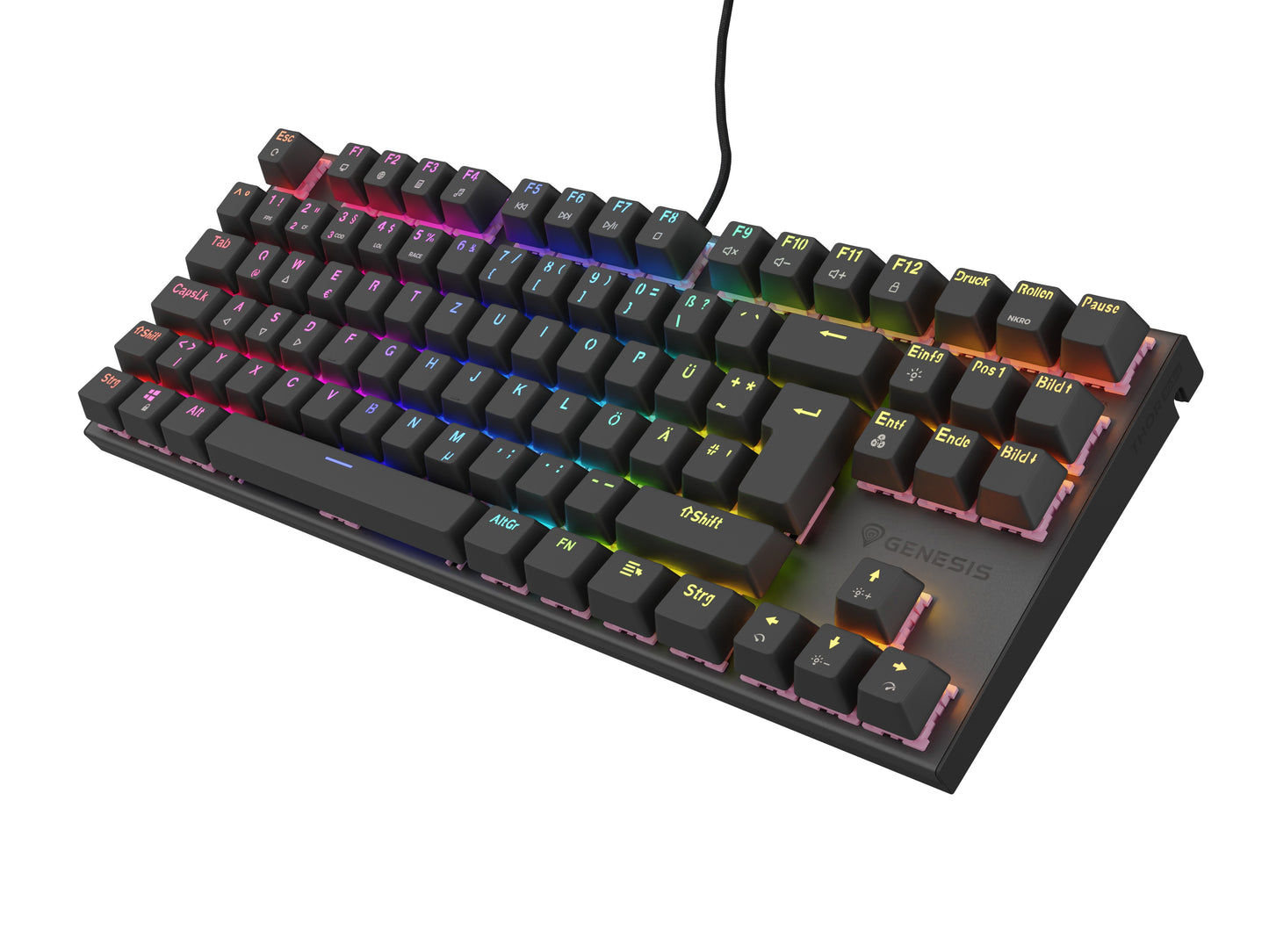 natec Gaming Tastatur THOR 303 TKL silent kabelgeb. DE - Tastatur