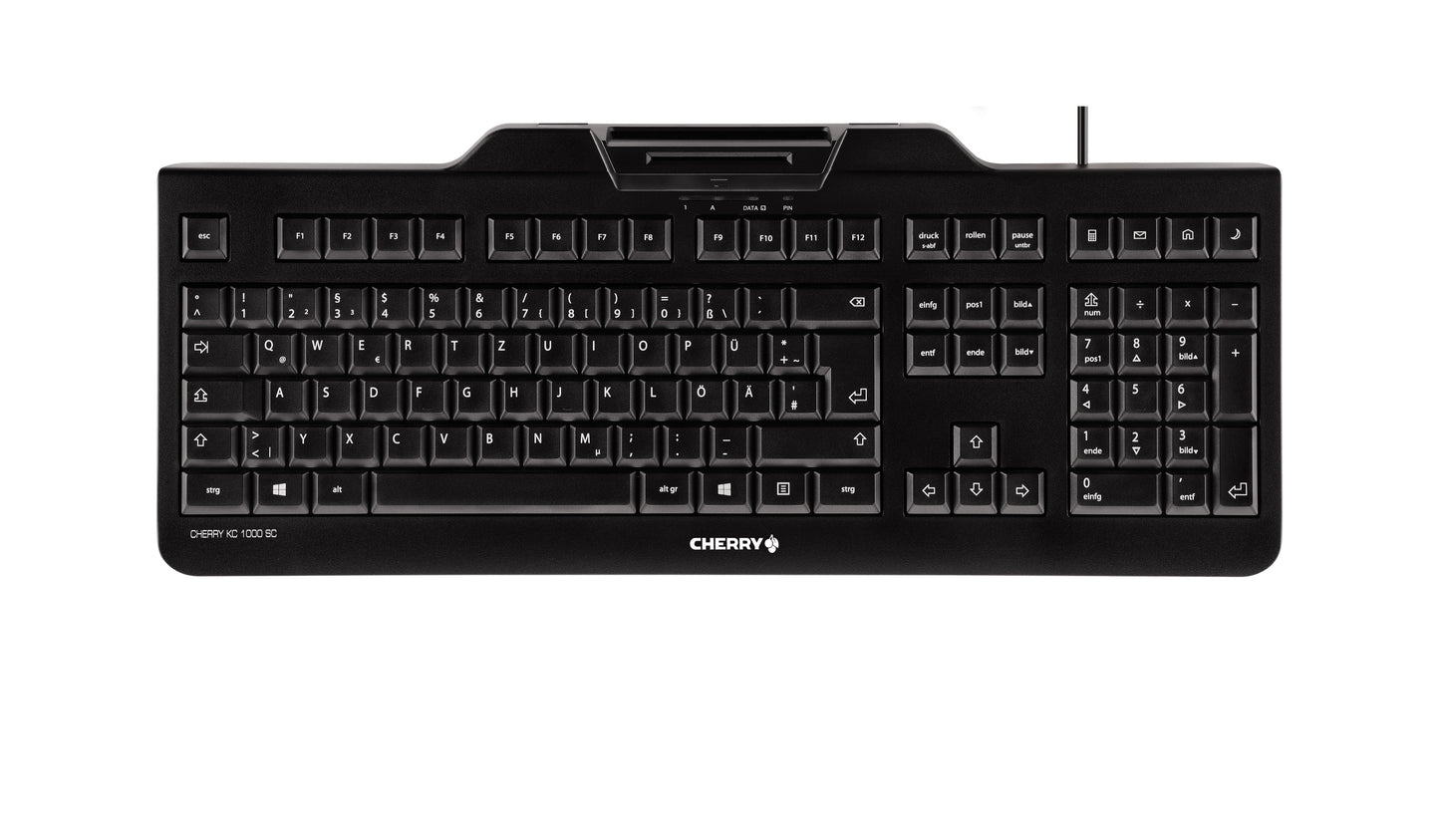Cherry KC 1000 SC - QWERTY - Schwarz - Tastatur