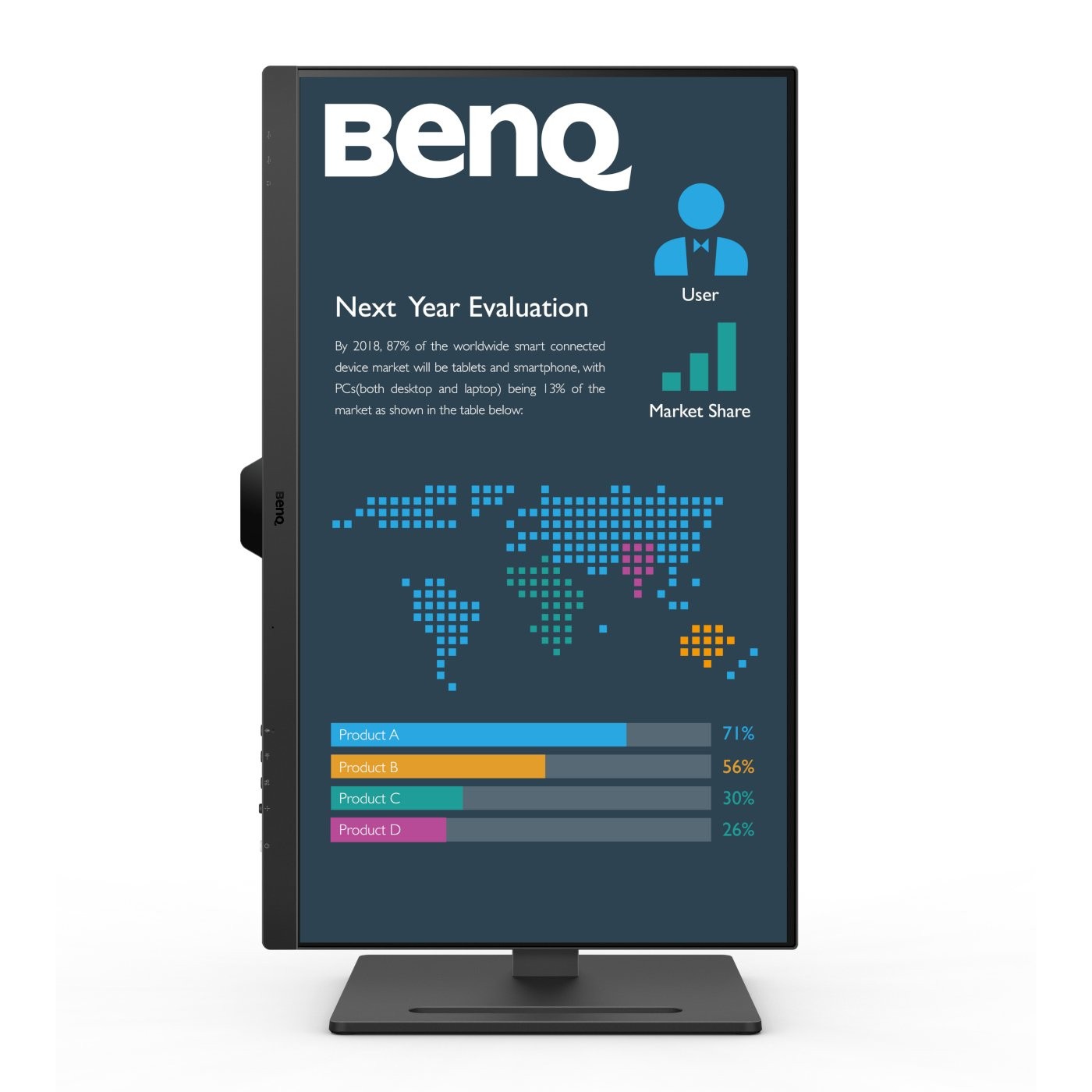 BenQ BL2790QT - 68,6 cm (27") - 2560 x 1440 Pixel - Quad HD - LED - 5 ms - Schwarz - Monitor