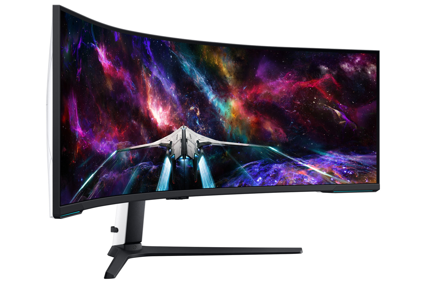 Samsung G95NC - 144,8 cm (57") - 7680 x 2160 Pixel - Dual UHD - QLED - 1 ms - Weiß - Monitor