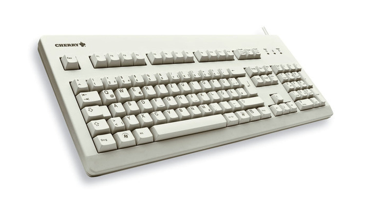 Cherry Classic Line G80 - 3000 - Laser - 105 Tasten QWERTZ - Schwarz, Grau - Tastatur
