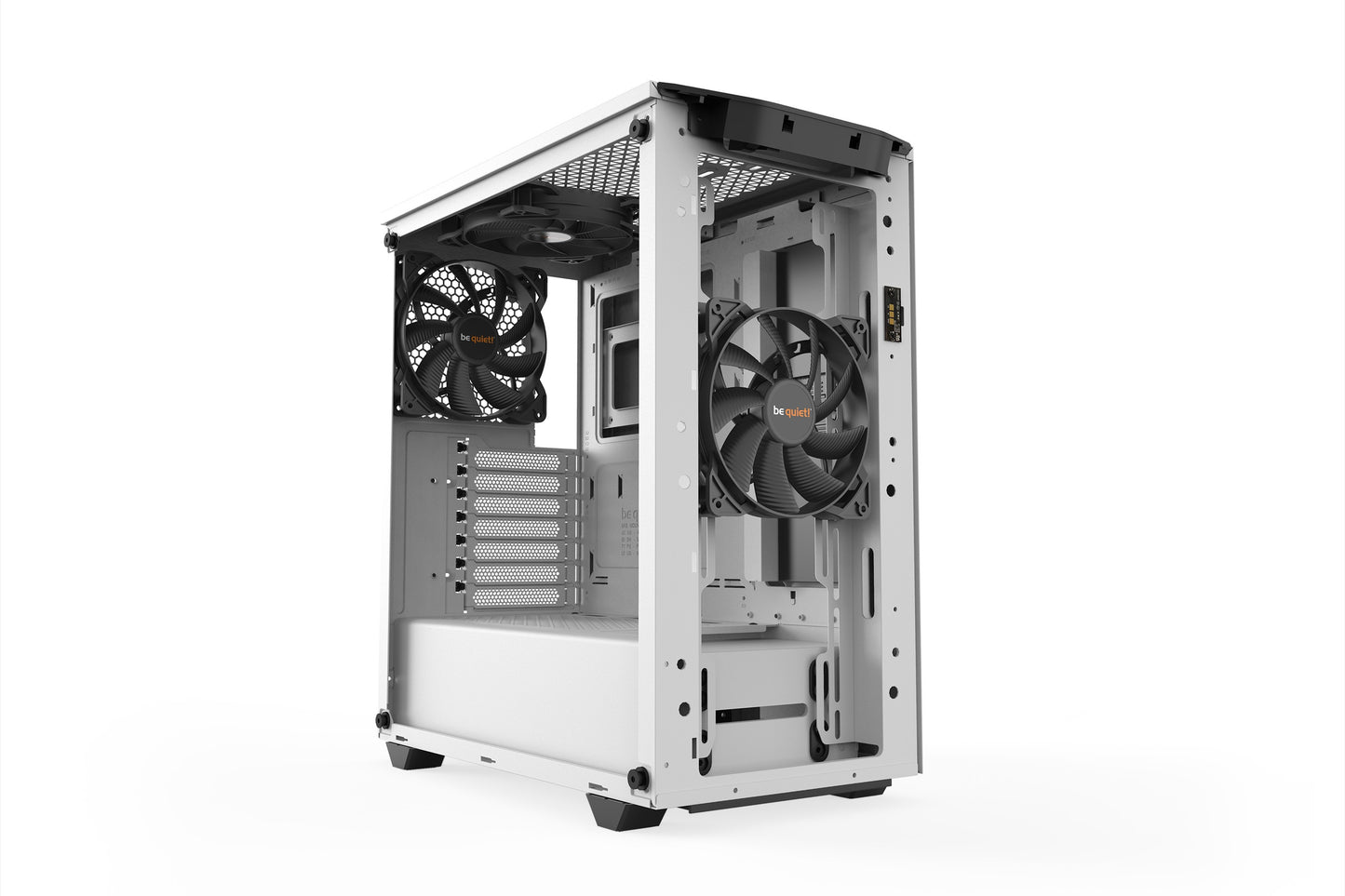 Be Quiet! Pure Base 500DX - Midi Tower - PC - Weiß - ATX - micro ATX - Mini - ATX - Acrylnitril - Butadien - Styrol (ABS) - Stahl - Gehärtetes Glas - Blau - Grün - Rot - Gehäuse
