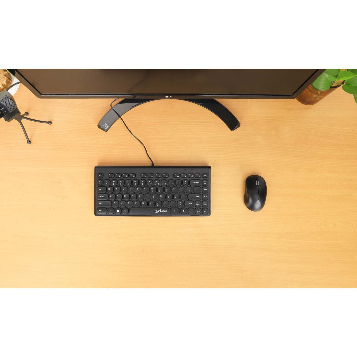 Manhattan Slim USB Mini Kabel schwarz - Tastatur