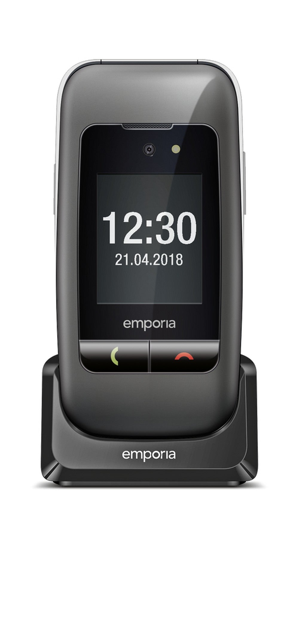 Emporia ONE V200 V3 Großtastenklapp spacegrey/silber - 900 mAh - 6,1 cm - Mobiltelefon