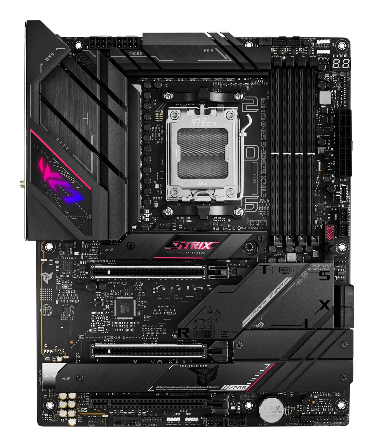 ASUS ROG STRIX B650E - E GAMING WIFI - AMD - Sockel AM5 - AMD Ryzen 7000 Series - Sockel AM5 - DDR5 - SDRAM - 128 GB - Mainboard